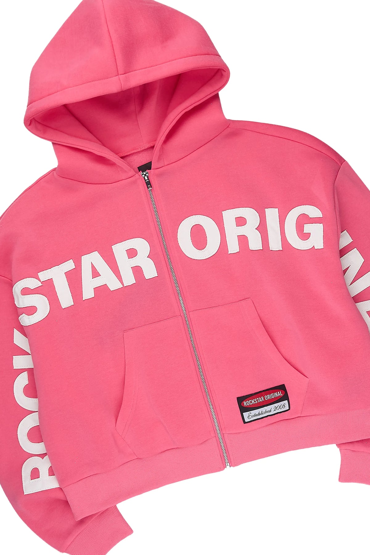 Raynecia Pink Zip Up Baggy Fit Track Set