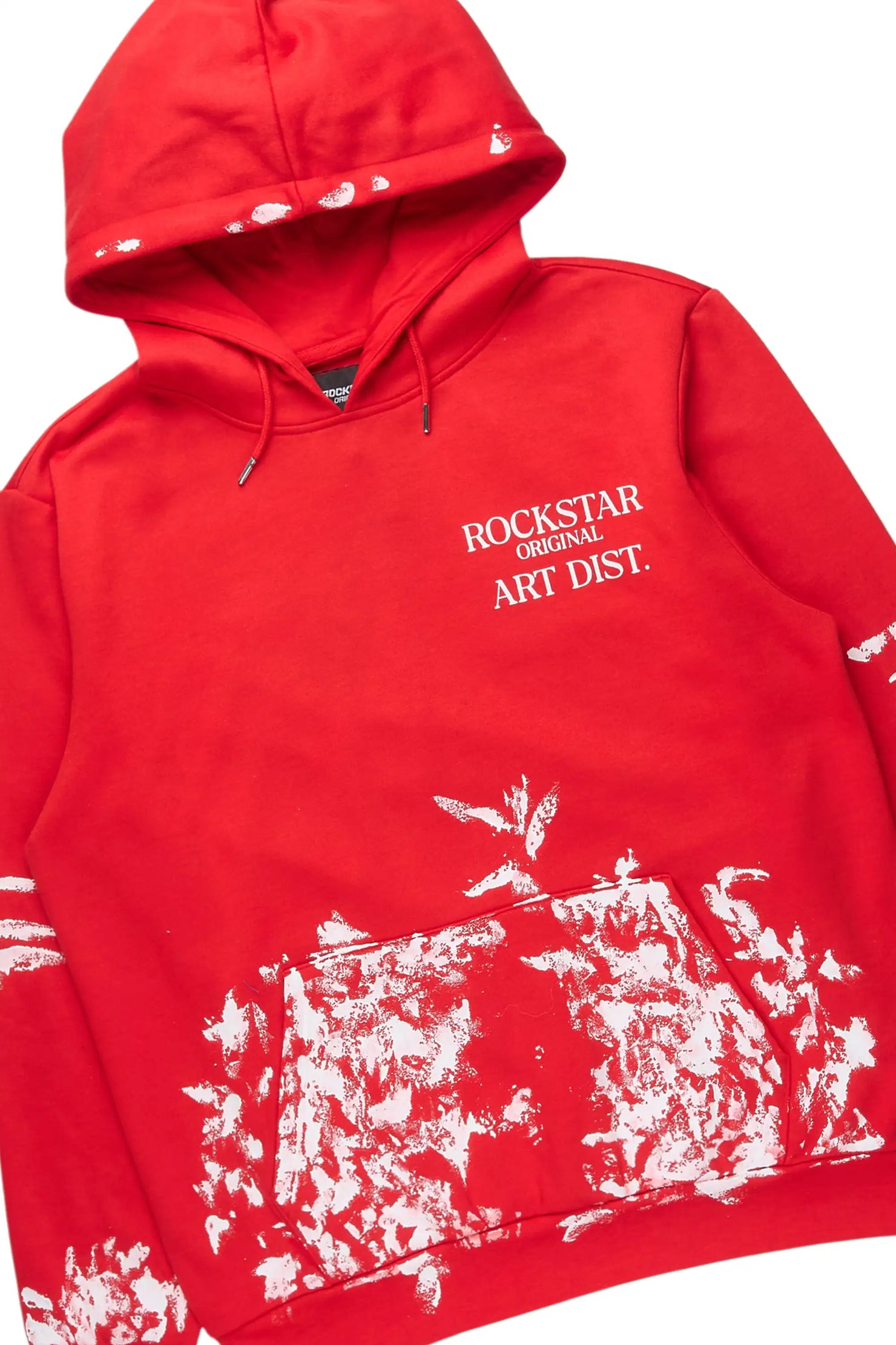 Filip Red Hoodie/Stacked Pant Track Set