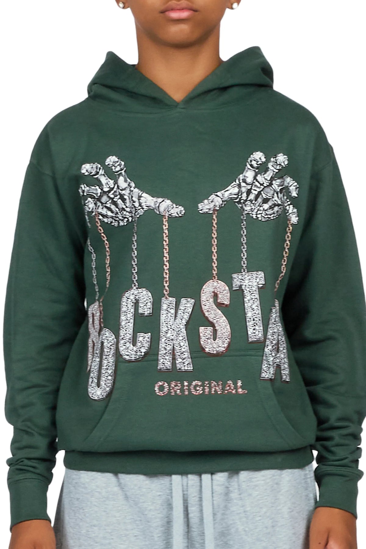 Boys Hicks Alpine Green Graphic Hoodie