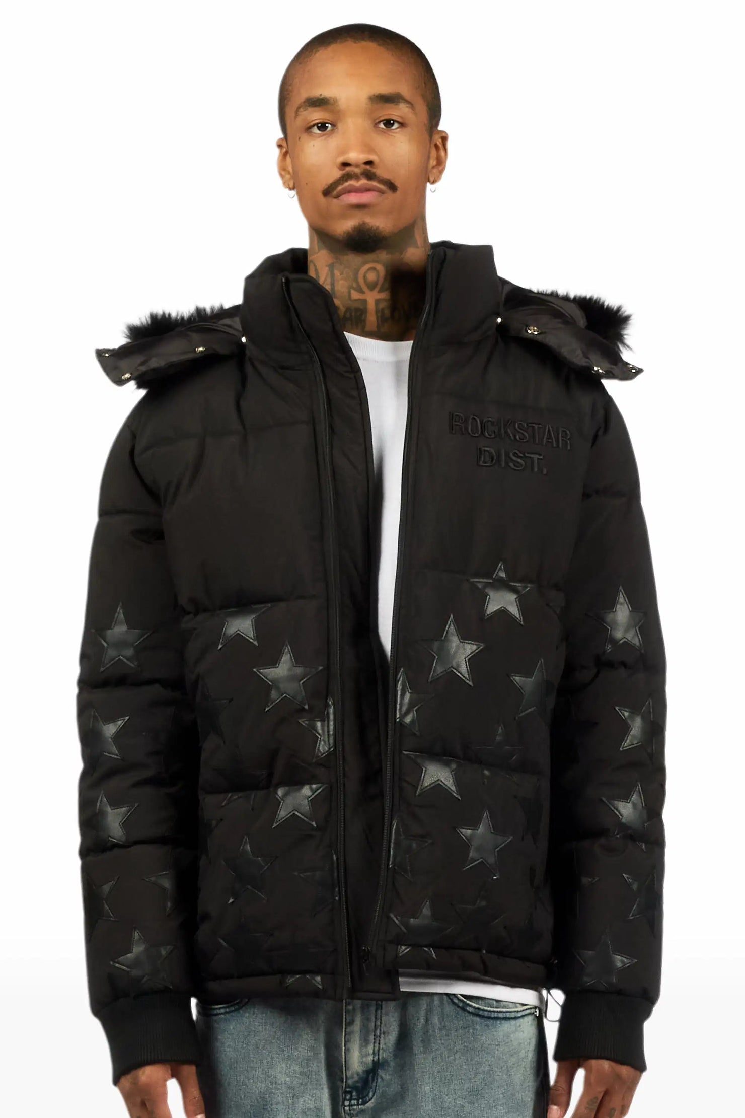 Starlane Black Puffer Jacket