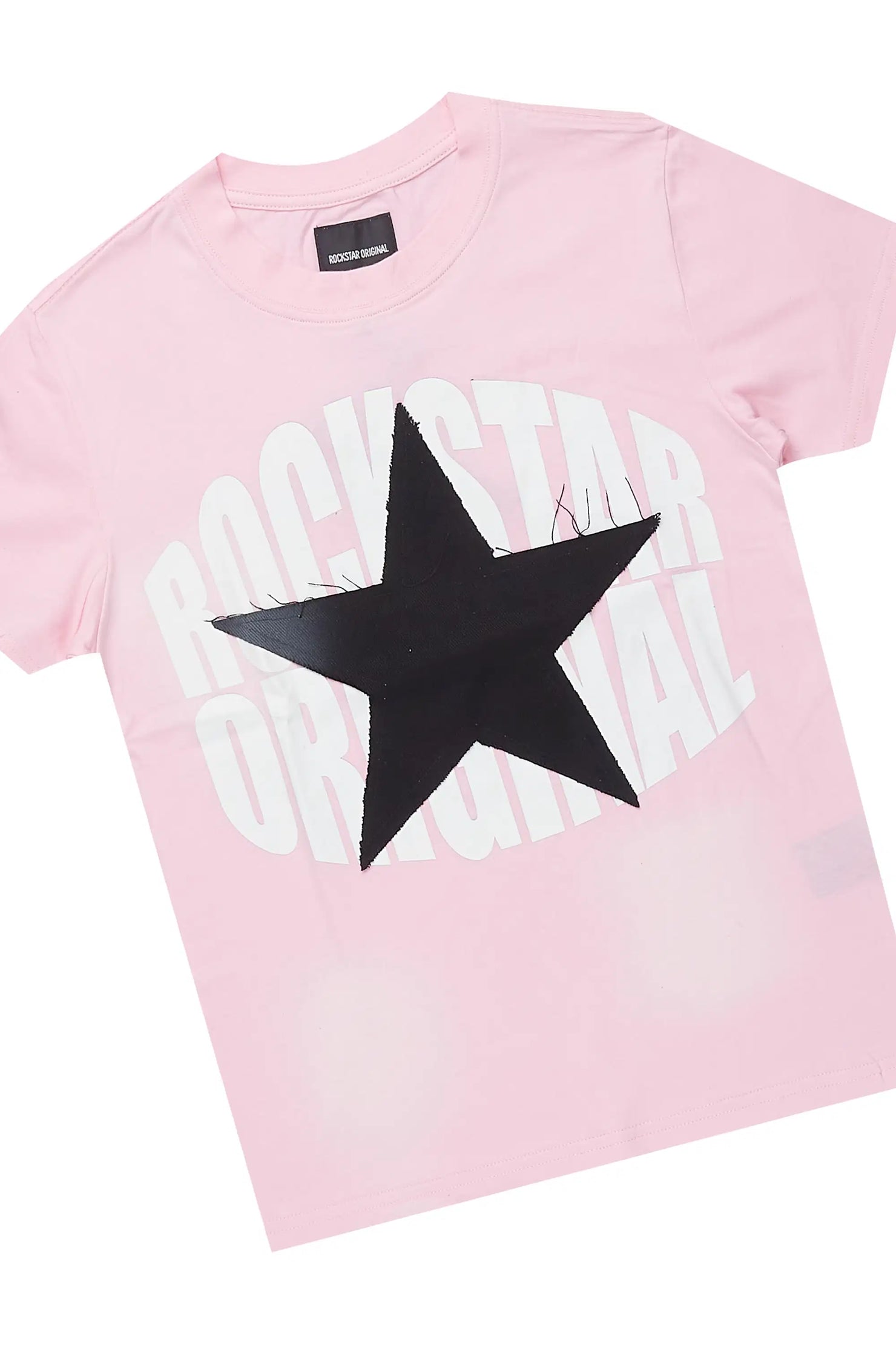 Girls Jumiper Pink/Blue T-Shirt/Denim Short Set
