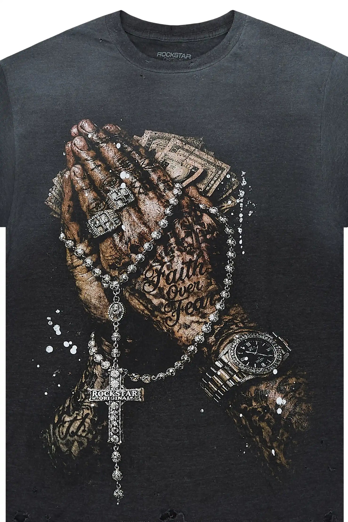 Moxley Charcoal Oversized Graphic T-Shirt