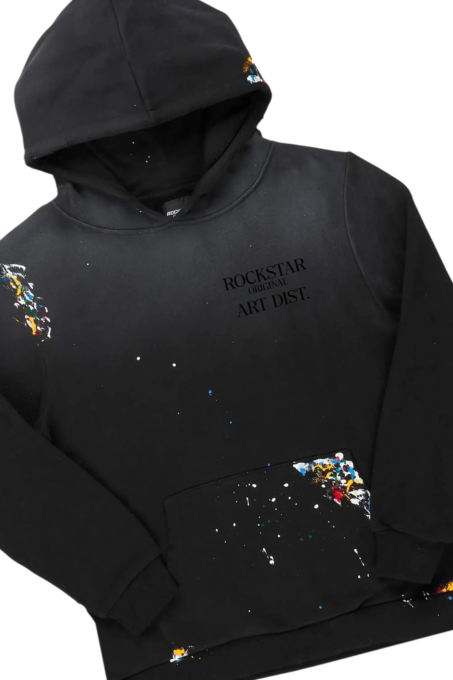 Palmer Black Hoodie/Stacked Flare Jean Bundle