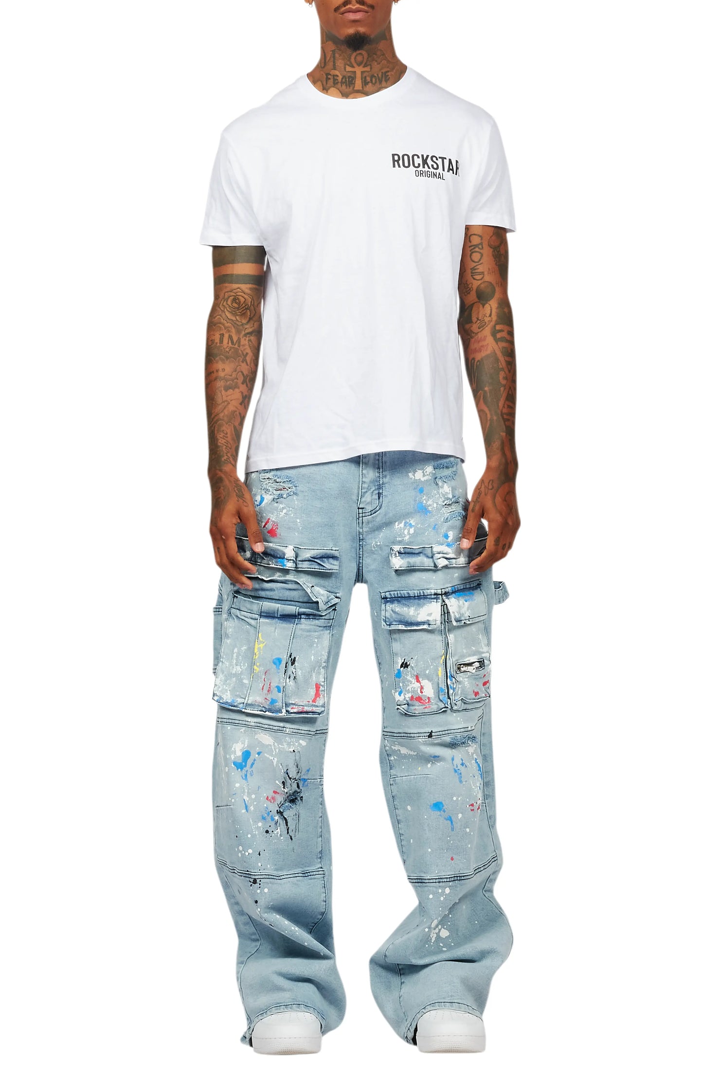Bruin Blue Painter Baggy Cargo Jean
