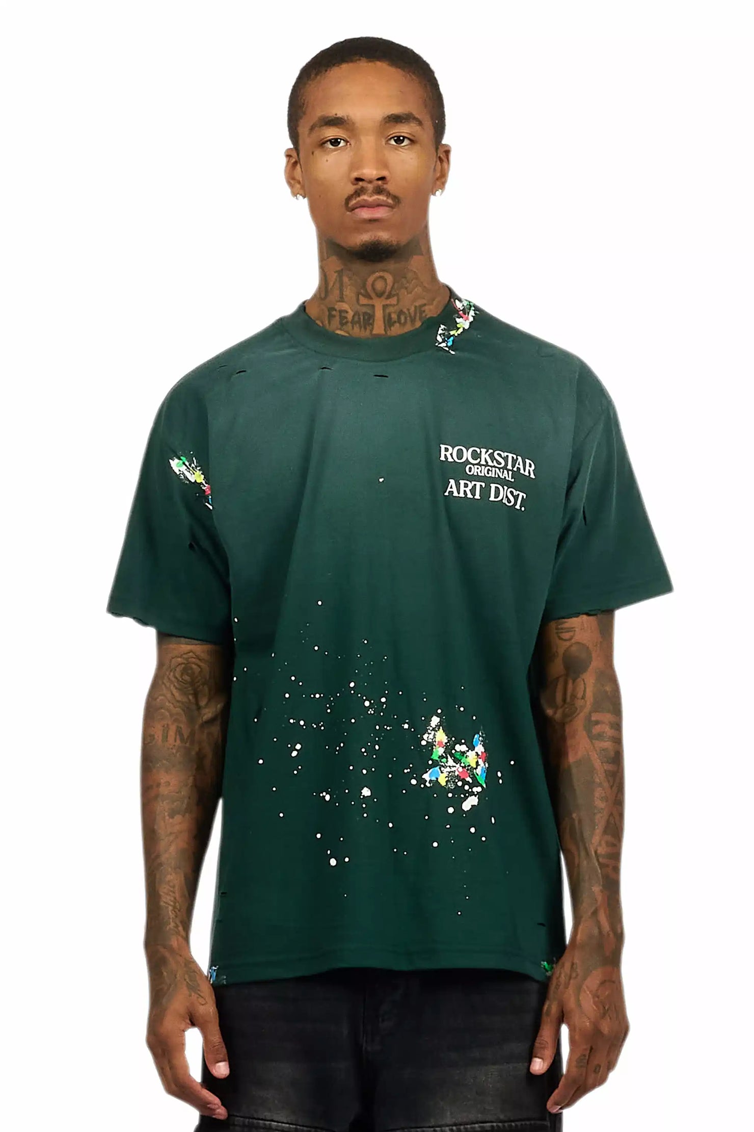 Palmer 2.0 Dark Green Oversized Graphic T-Shirt