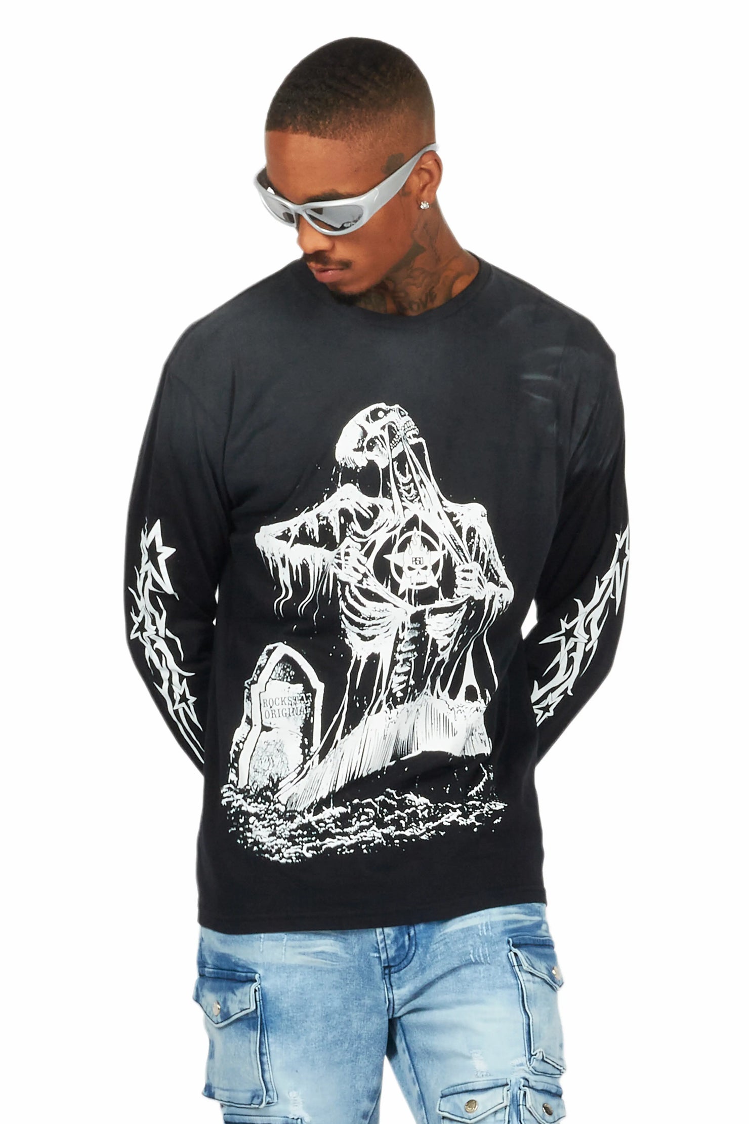 Brookwood Black Long Sleeve Graphic T-Shirt