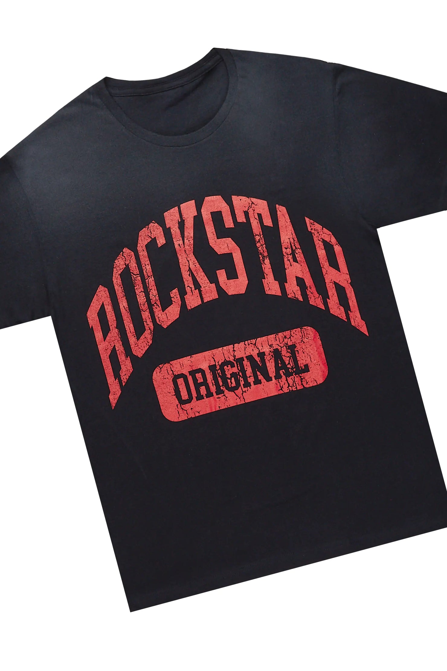 Members Black/Red T-Shirt/Stacked Flare Pant Set