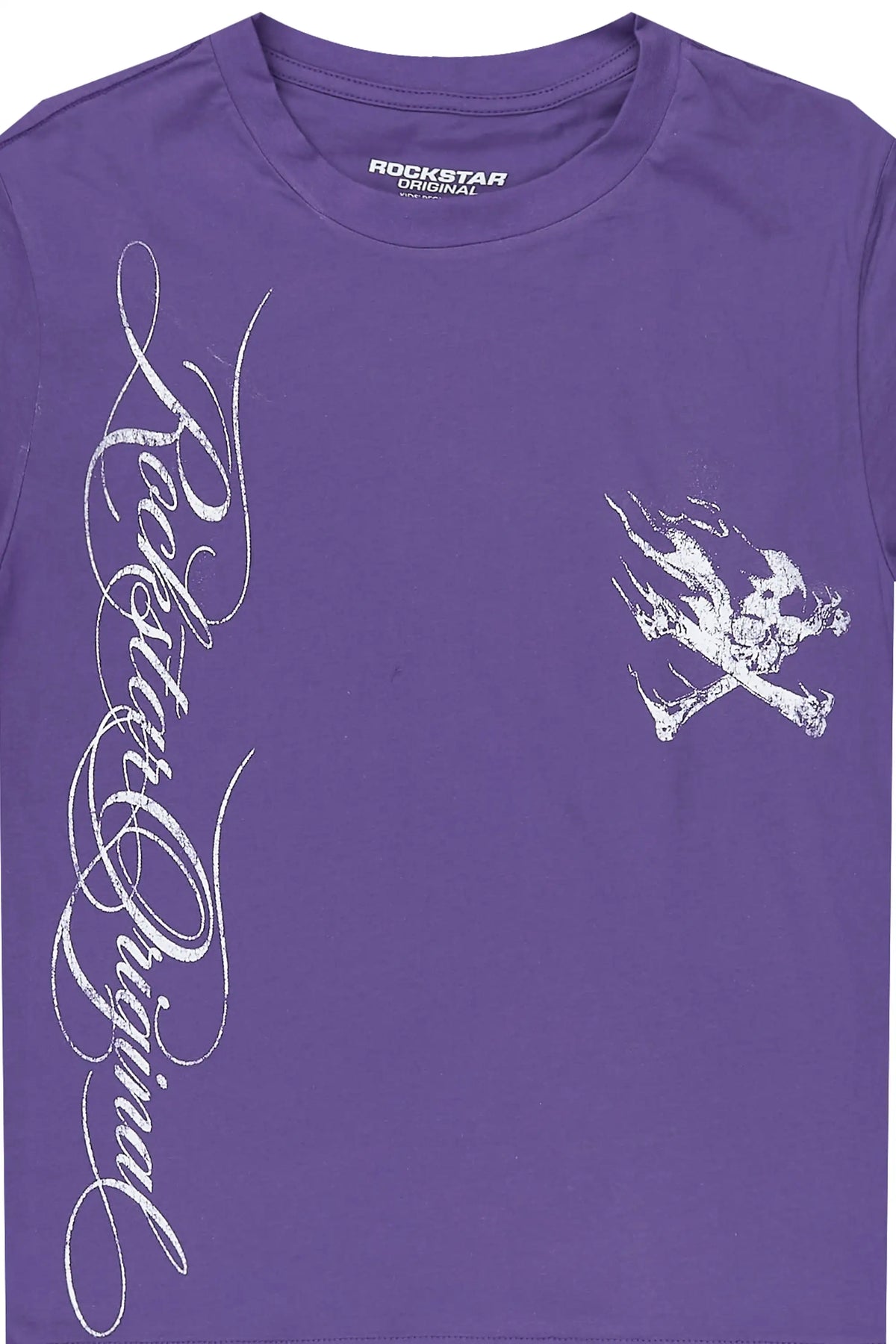 Boys Cobain Purple/White Graphic T-Shirt
