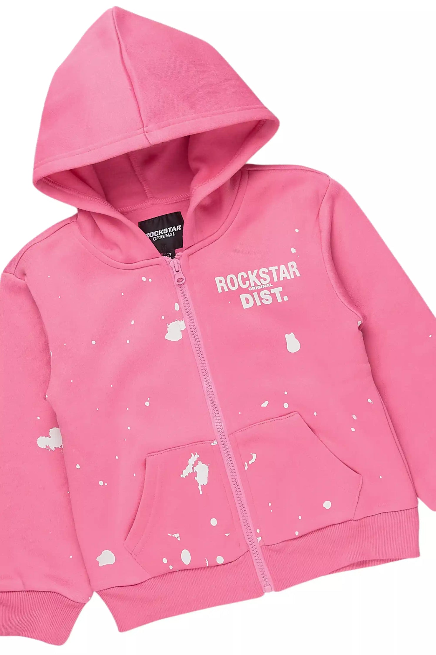 Girls Halloway Bubblegum Zip Up Stacked Flare Track Set