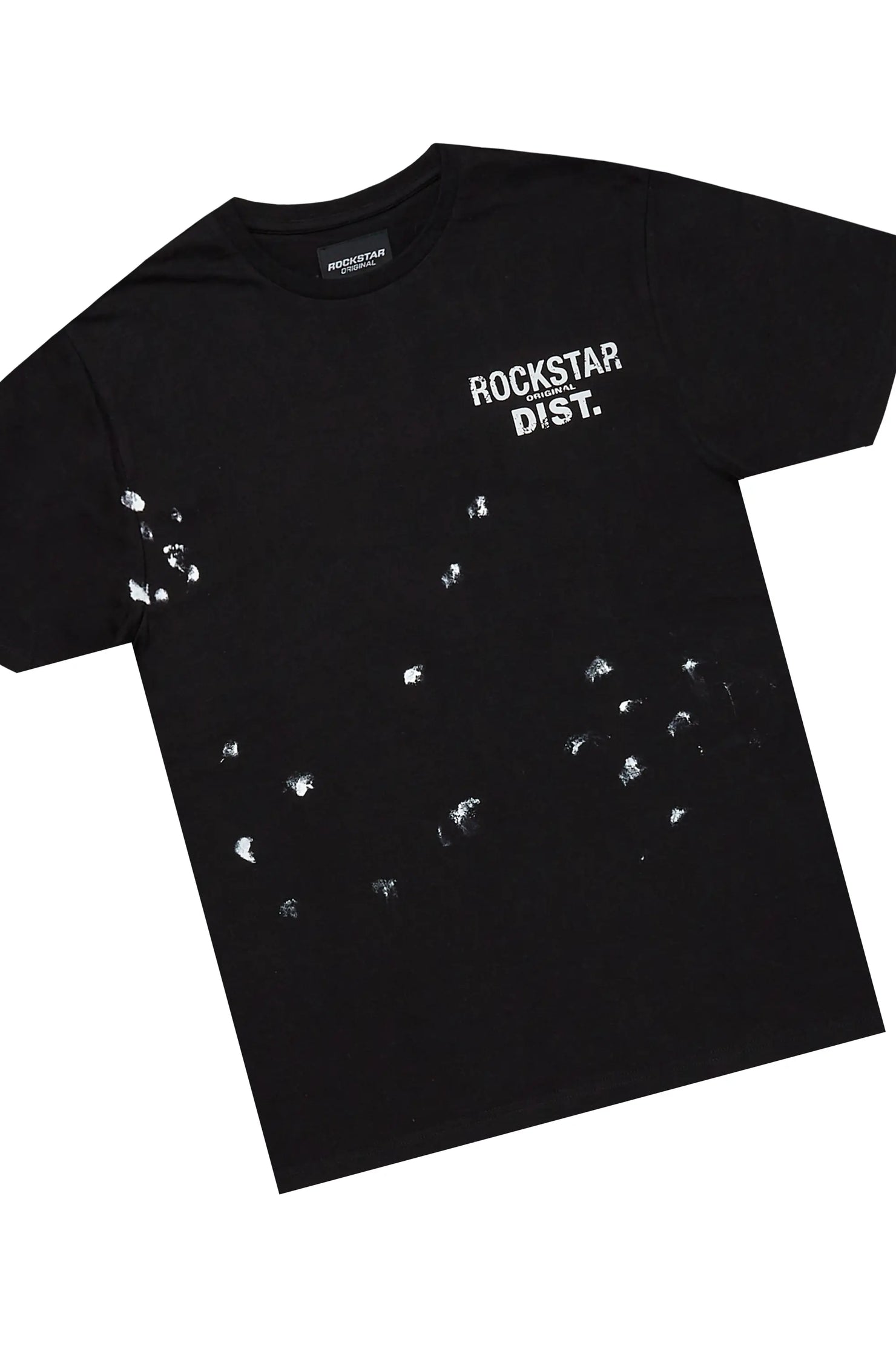 Lezaria Black T-Shirt Short Set