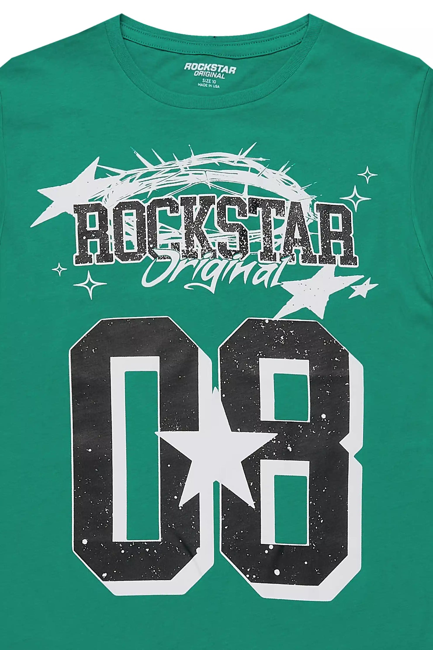 Boys Allstar Green/White Graphic T-Shirt