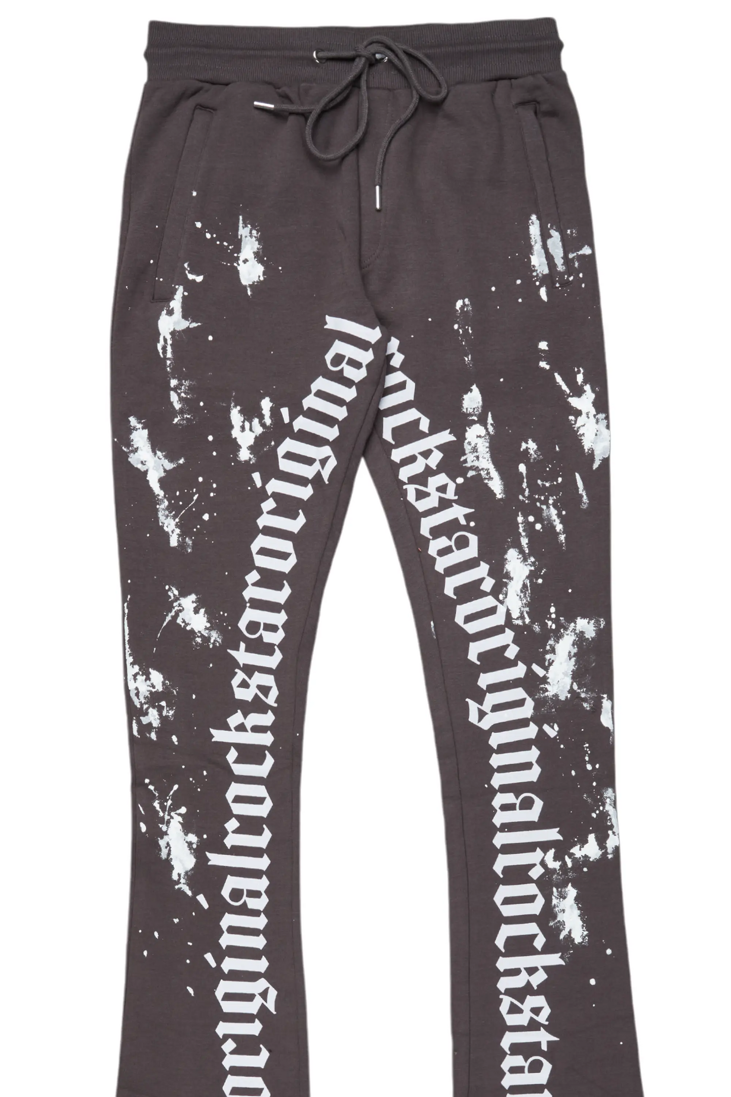 Adwin Painter Vintage Grey Super Stacked Flare Pants