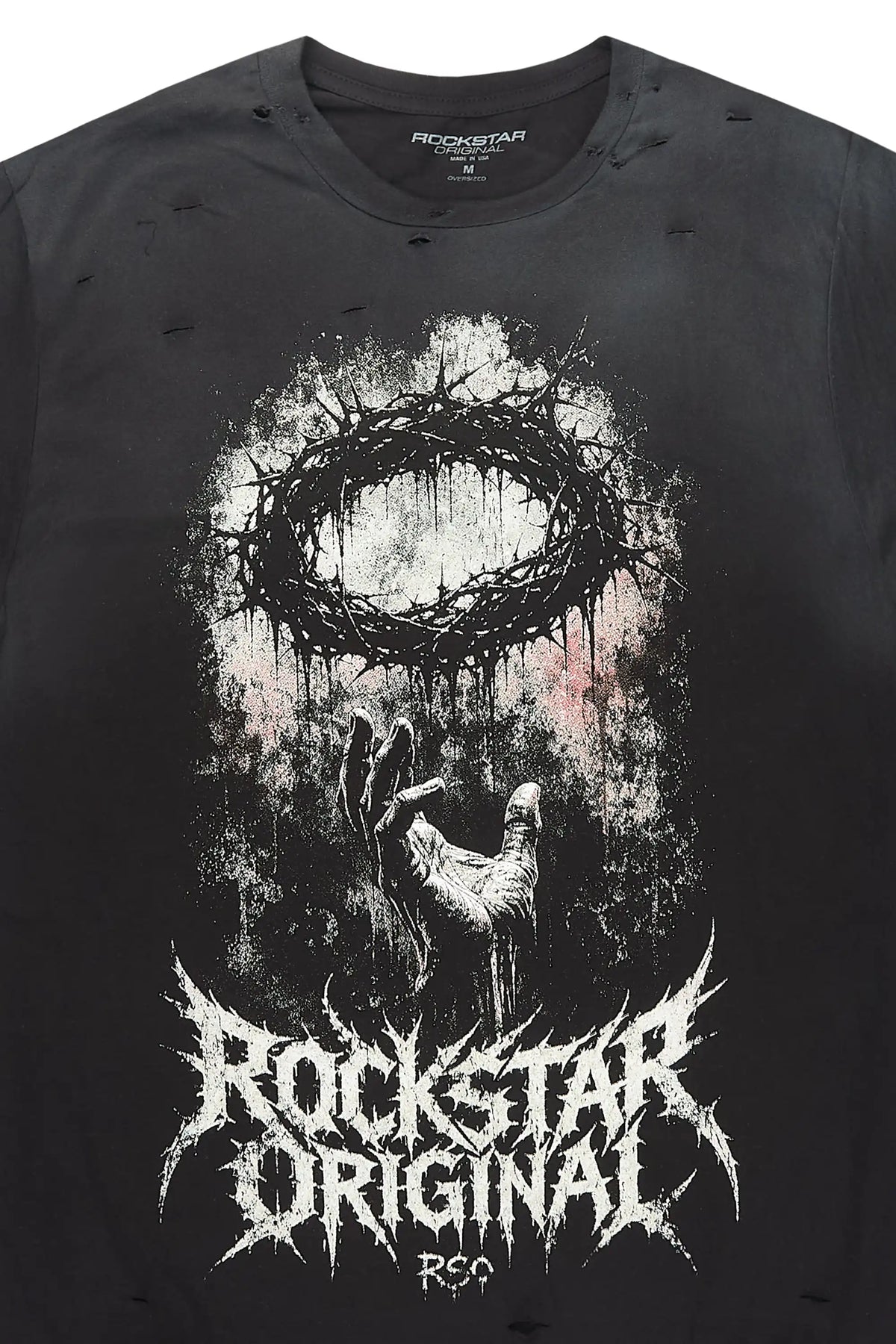 Callix Black Oversized Graphic T-Shirt
