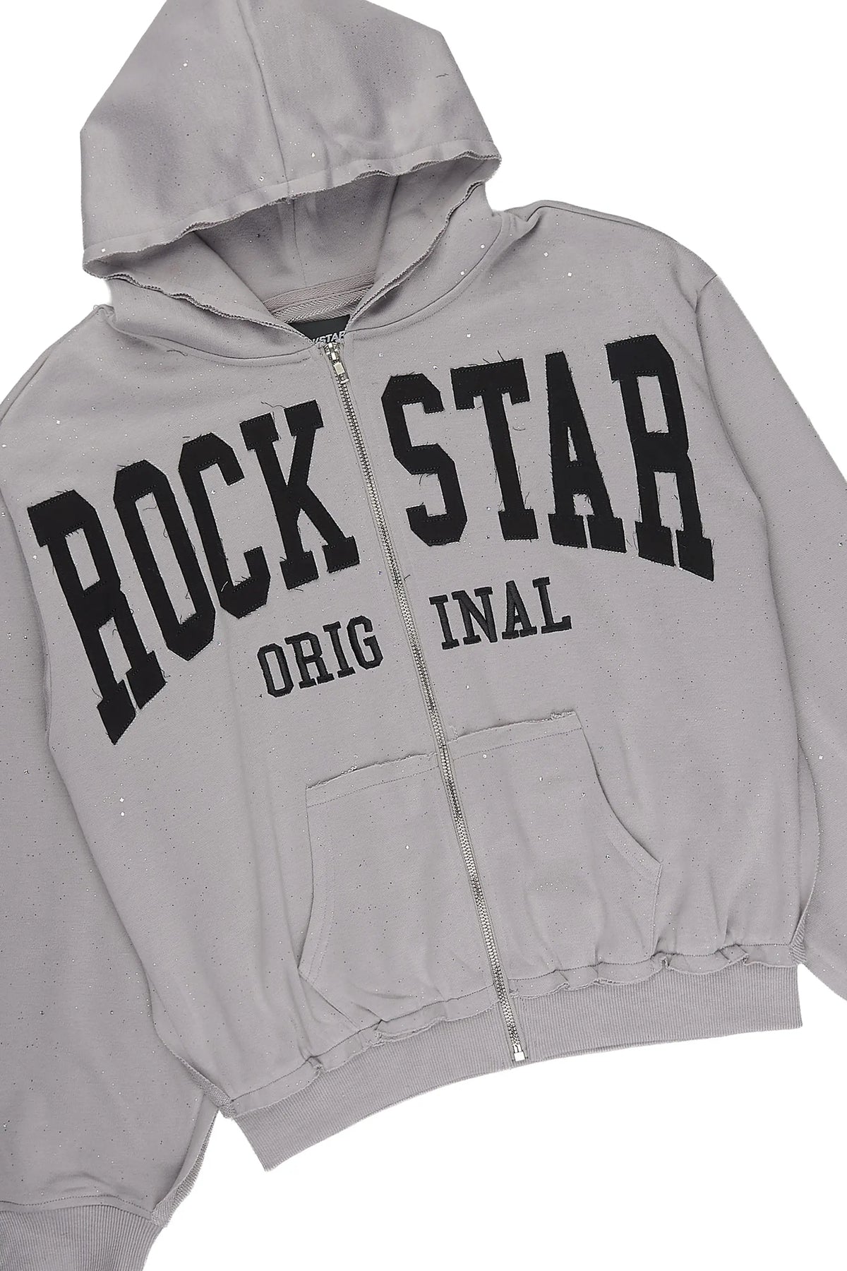 Boys Akila Grey Glitz Hoodie Double Waisted Short Set