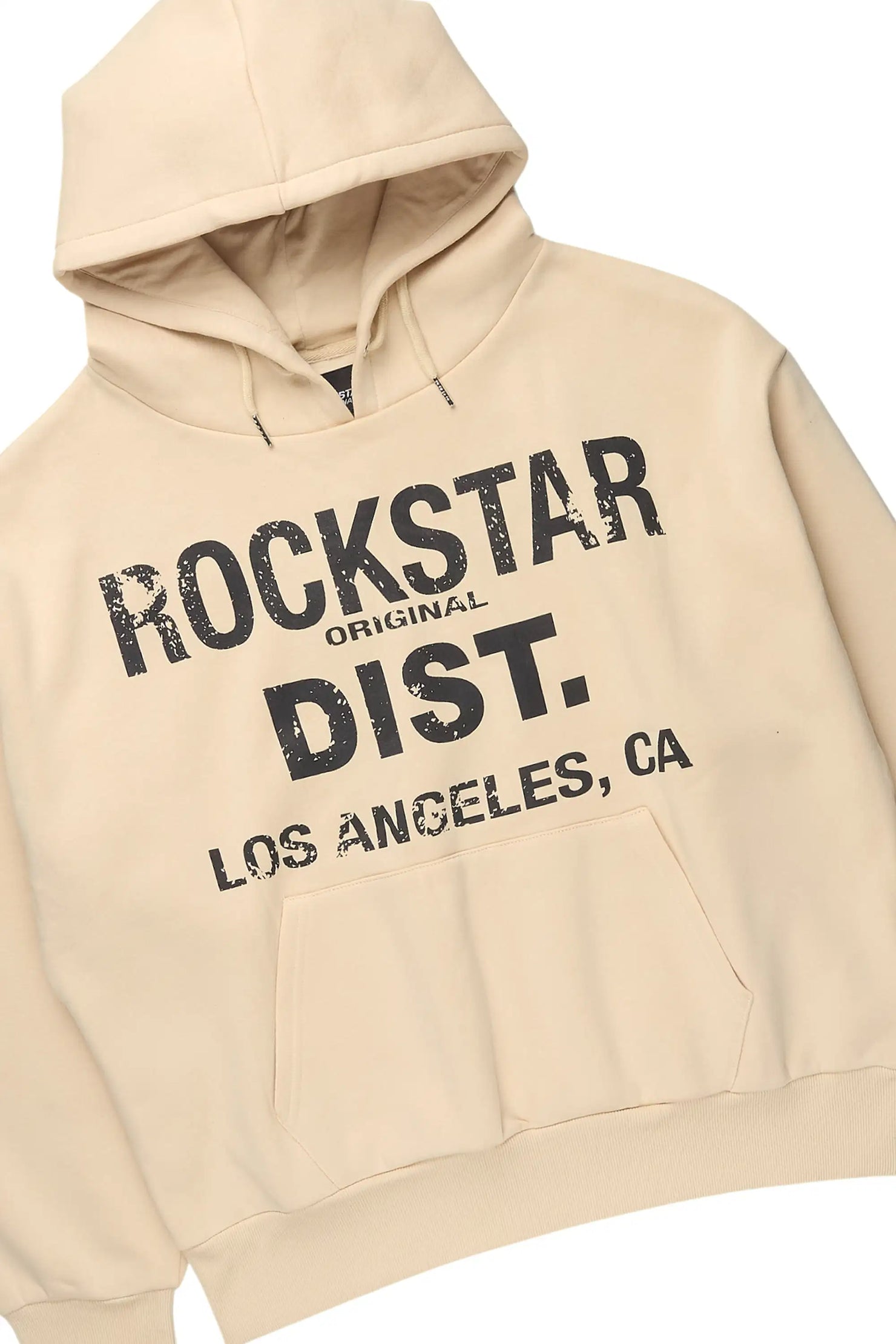 Saxon Beige/Beige Hoodie/Stacked Flare Jean Set