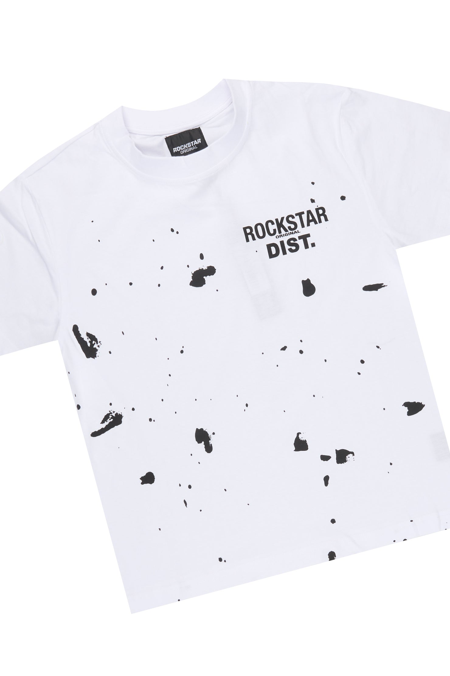 Boys Raffer White/Yellow T-Shirt Jort Set