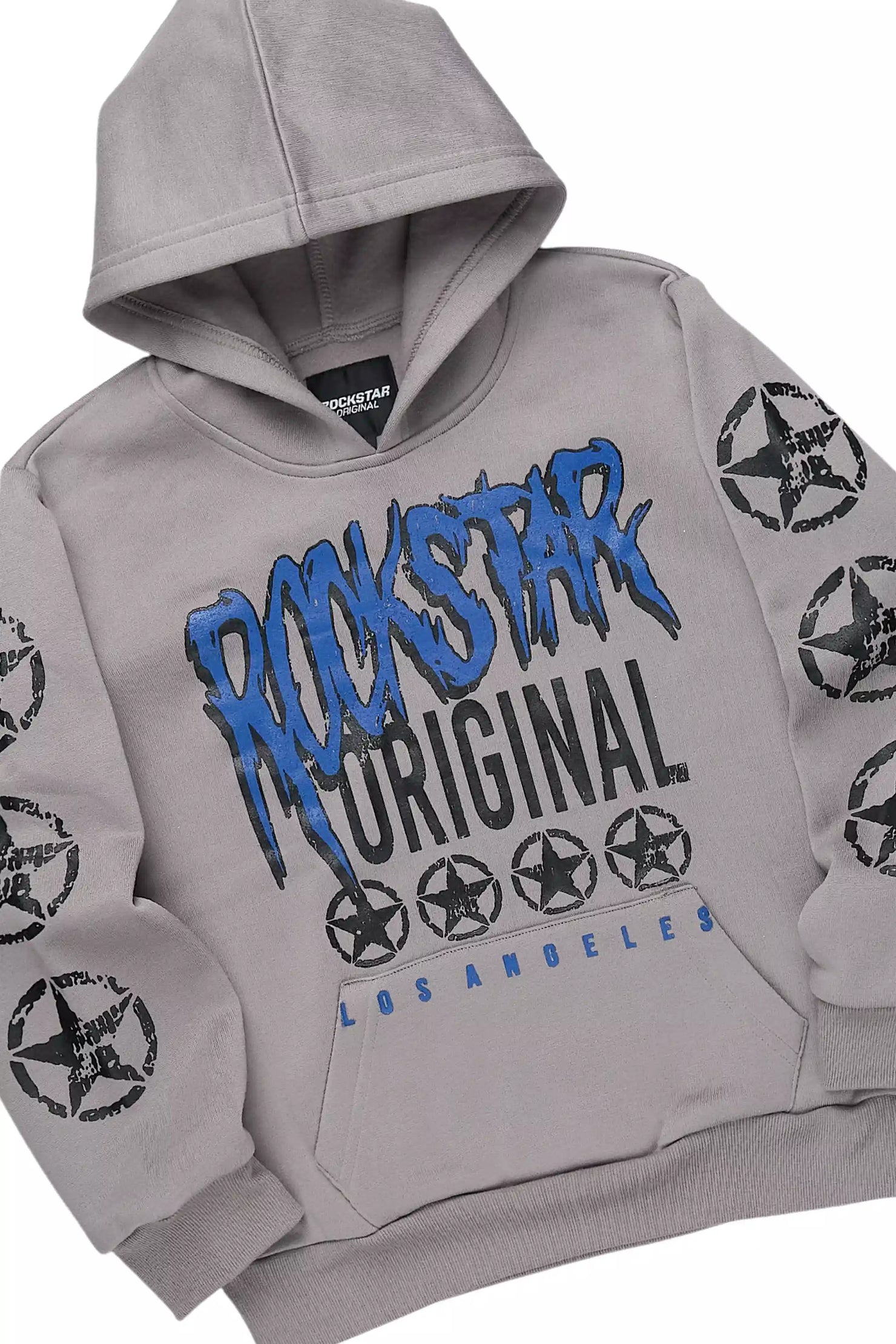 Boys Wizzurd Grey/Blue Stacked Track Set