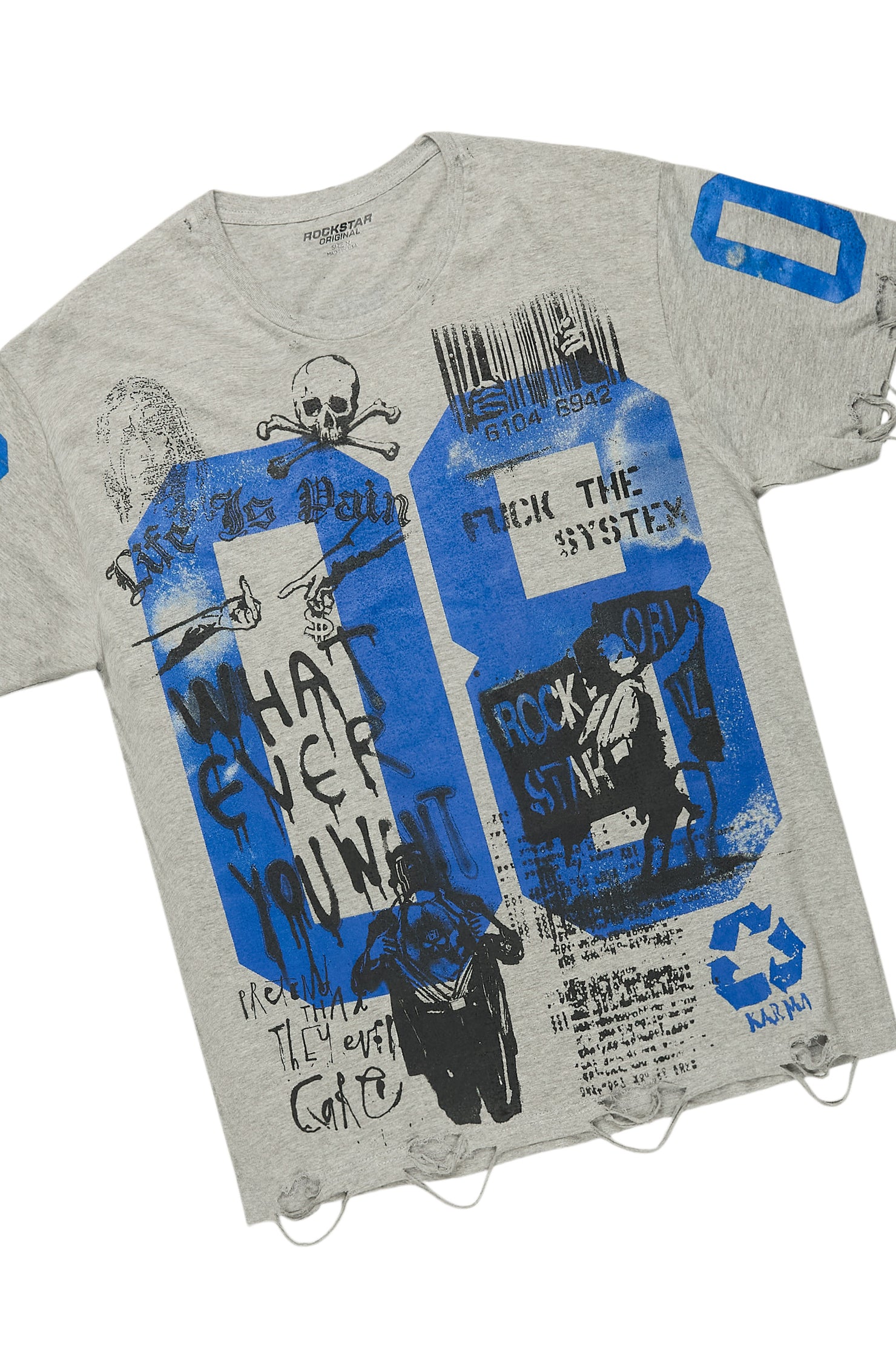 Grill Grey/Light Blue T-Shirt/Denim Short Set