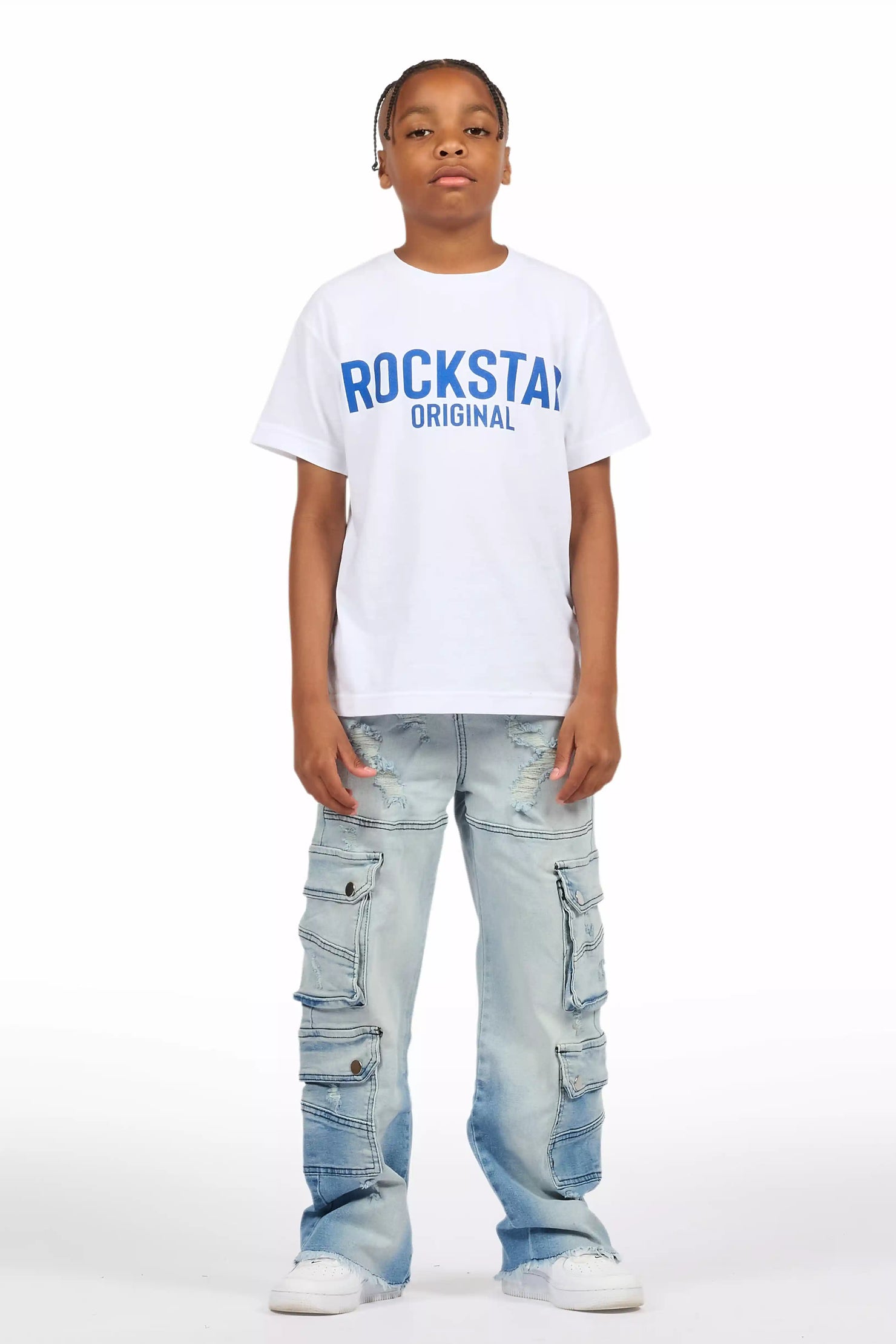 Boys Keylor Light Blue Baggy Fit Jean