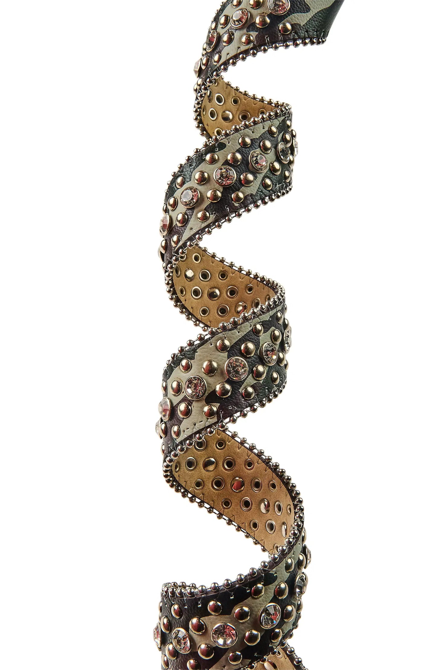 Elm Camo Rhinestones Rockstar Logo Belt