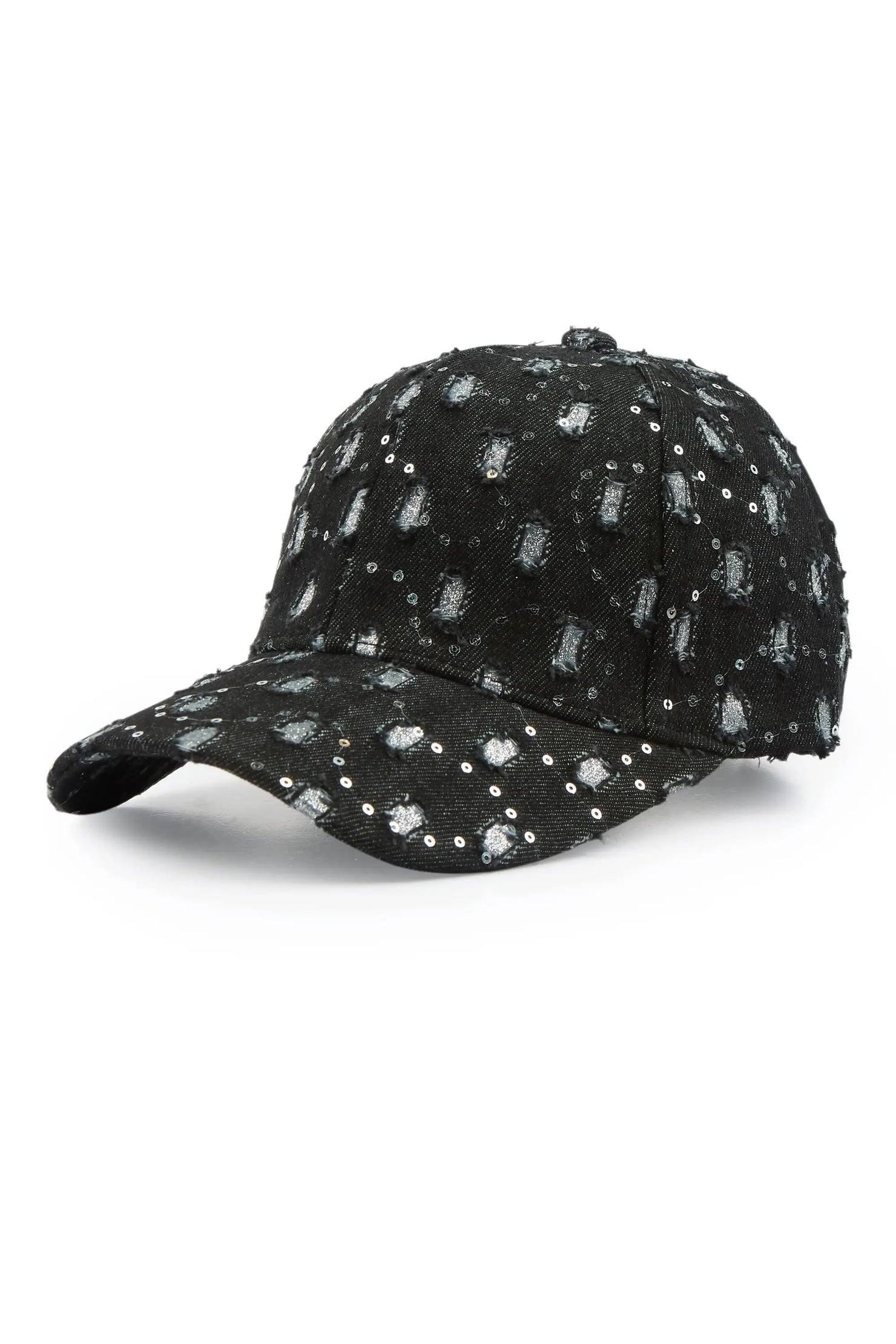 Markia Black Rhinestone Trucker Hat