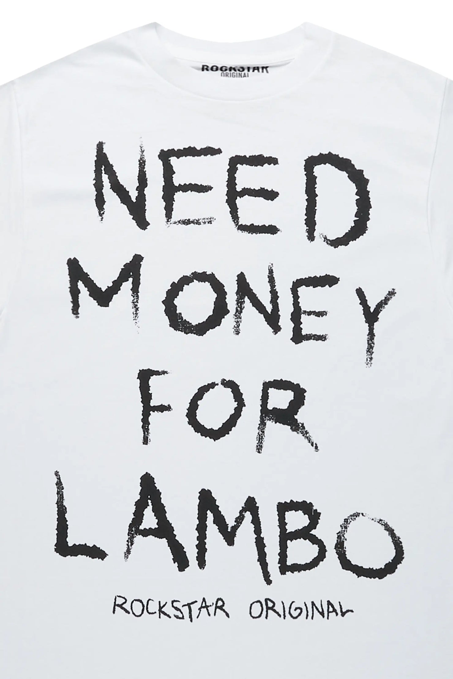 Needmoney White Graphic T-Shirt