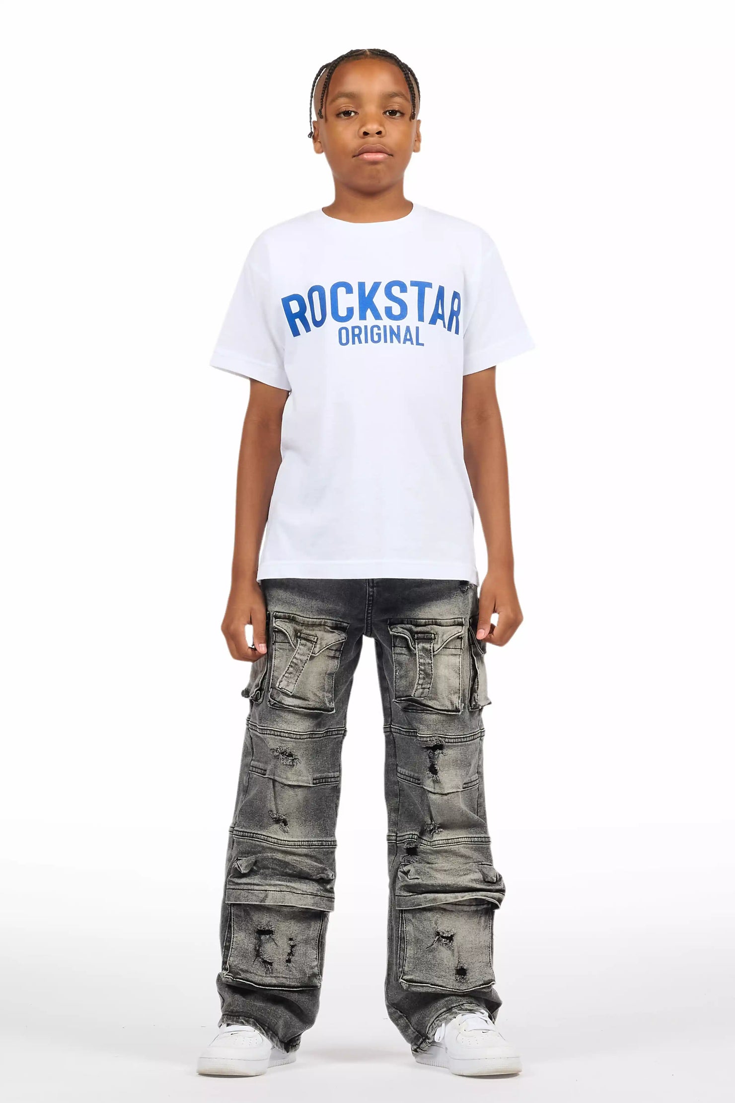 Boys Berdi Black Baggy Fit Jean