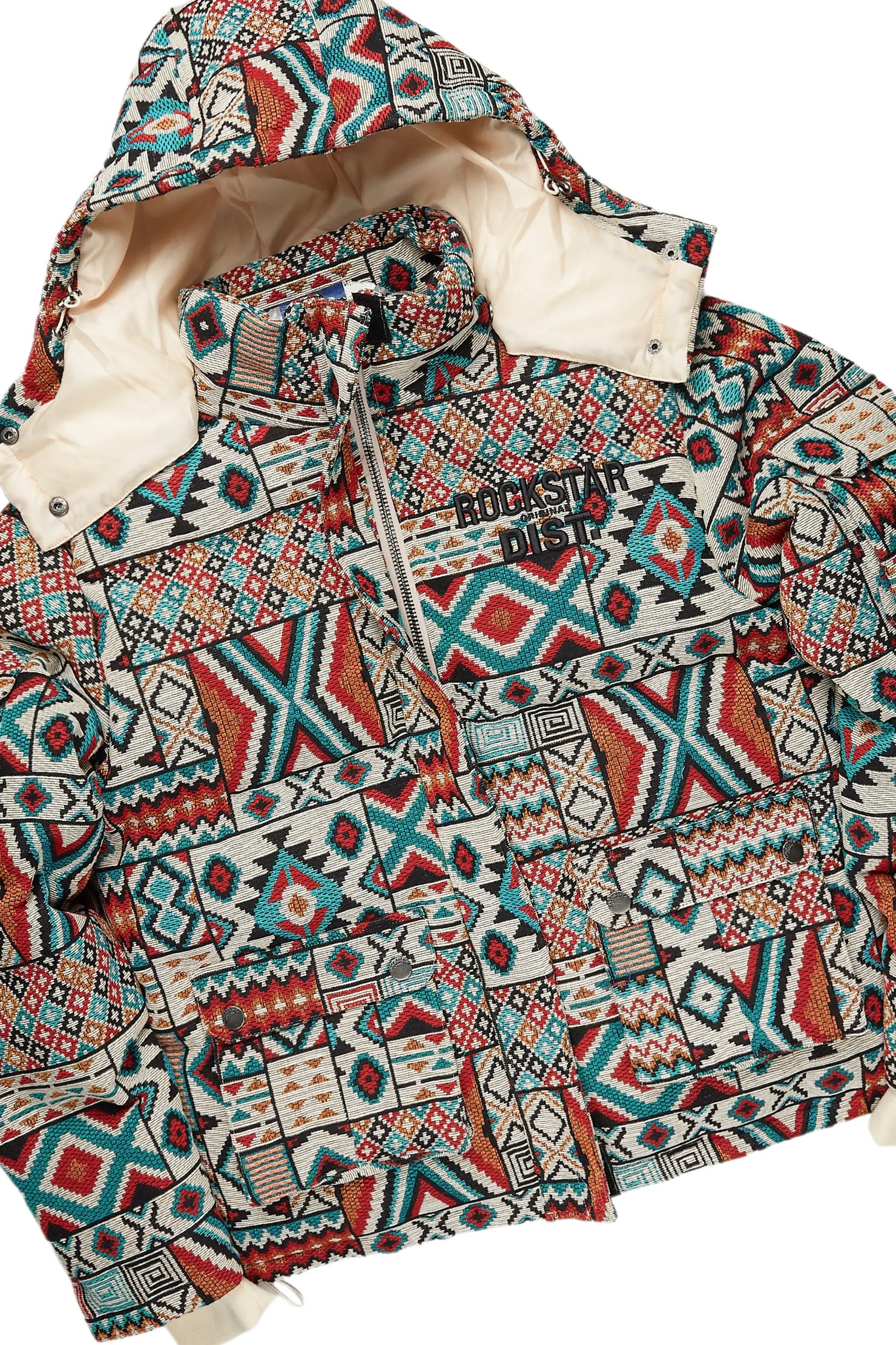 Nard Beige Multi Puffer & Nard Tapestry Jean Bundle