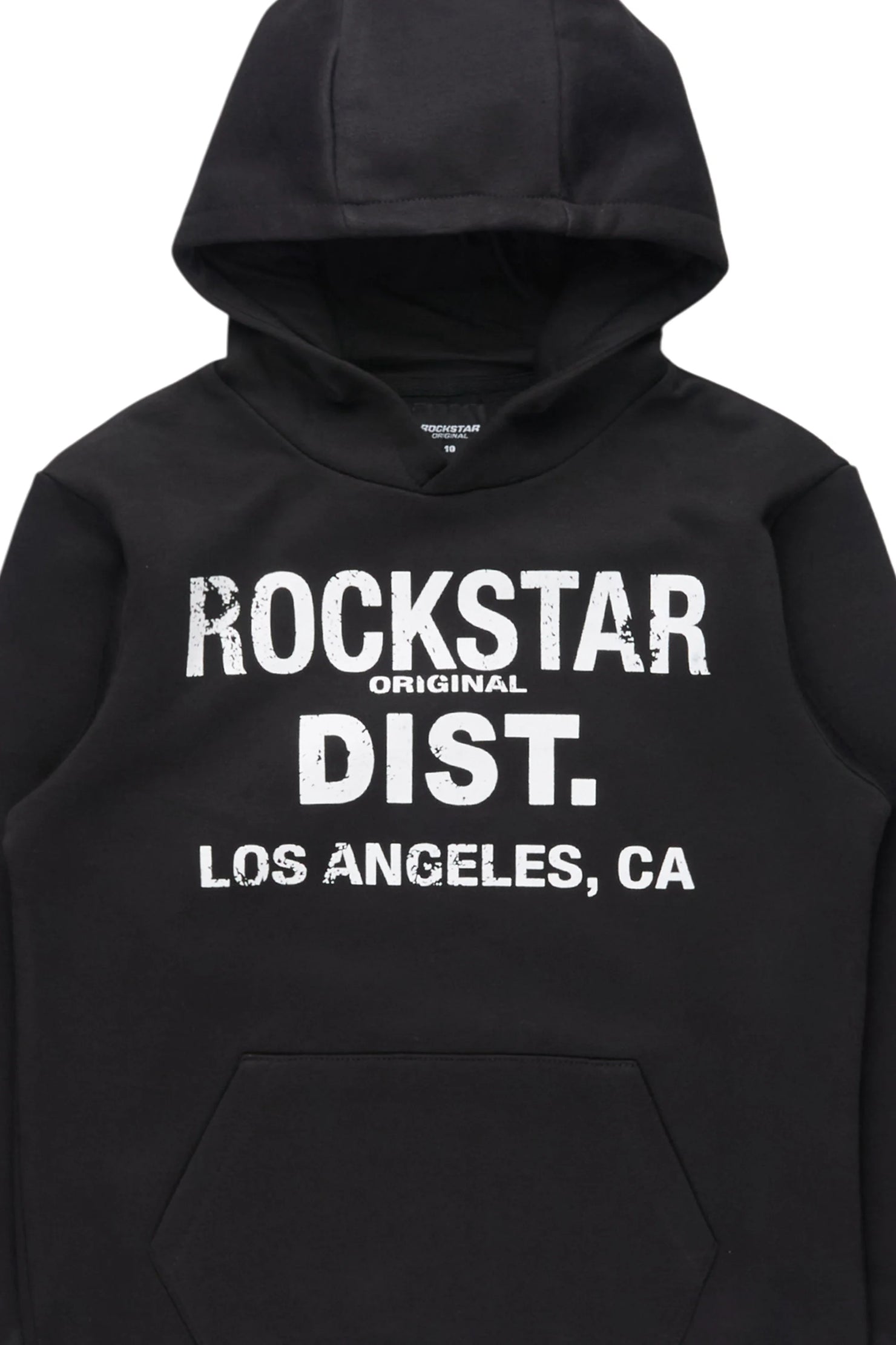 Boys Koen Black/White Graphic Hoodie