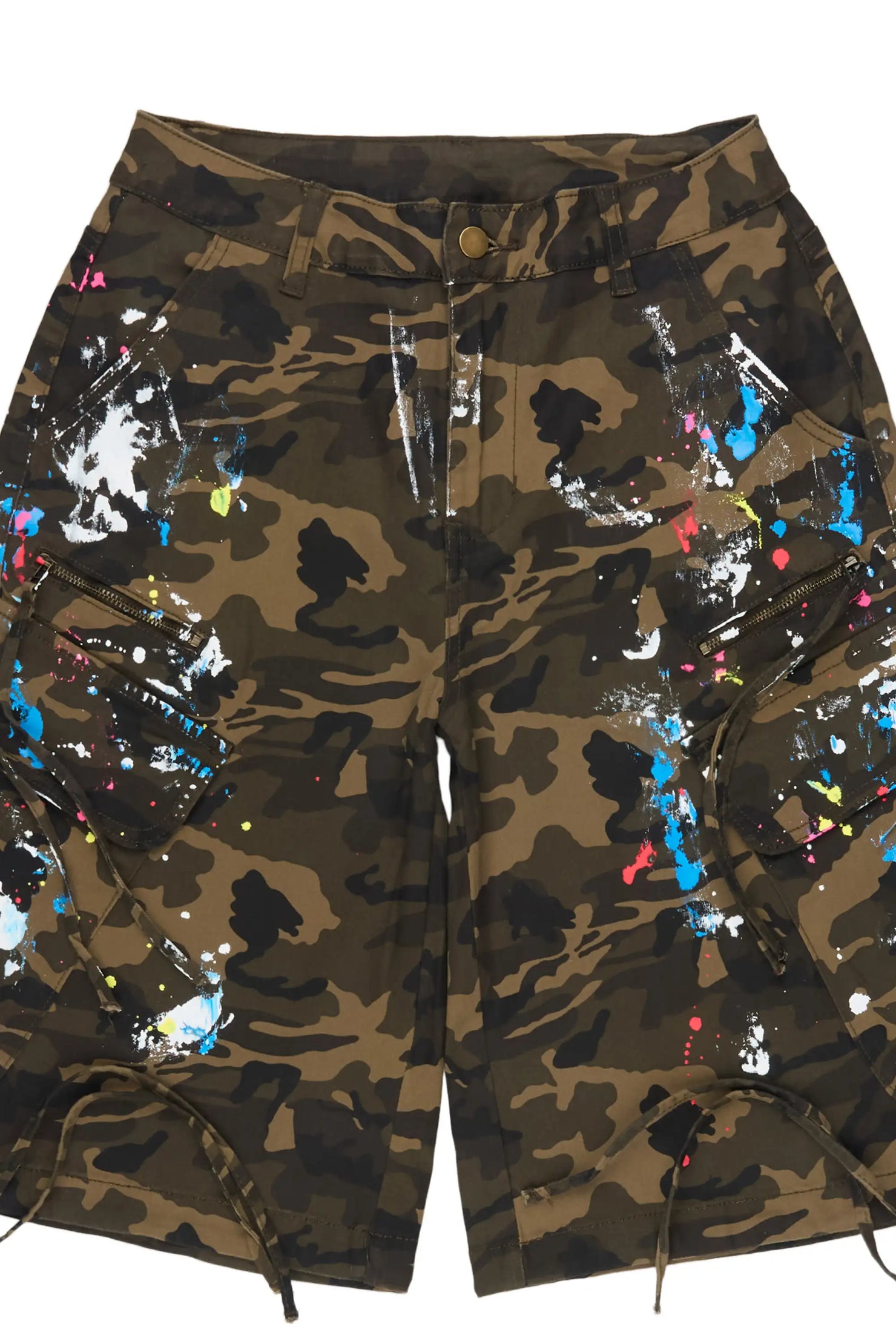 Shavelle Camo Painted Denim Jort