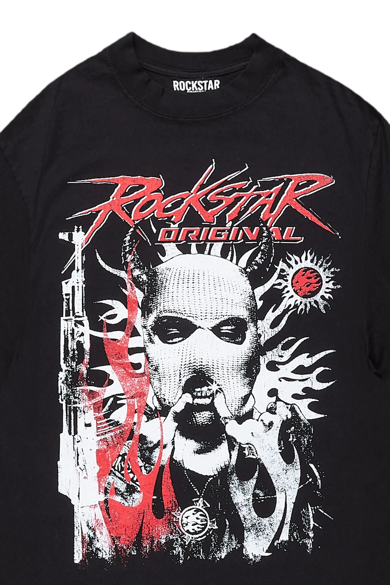 Marcinia Black Mega Oversized T-Shirt