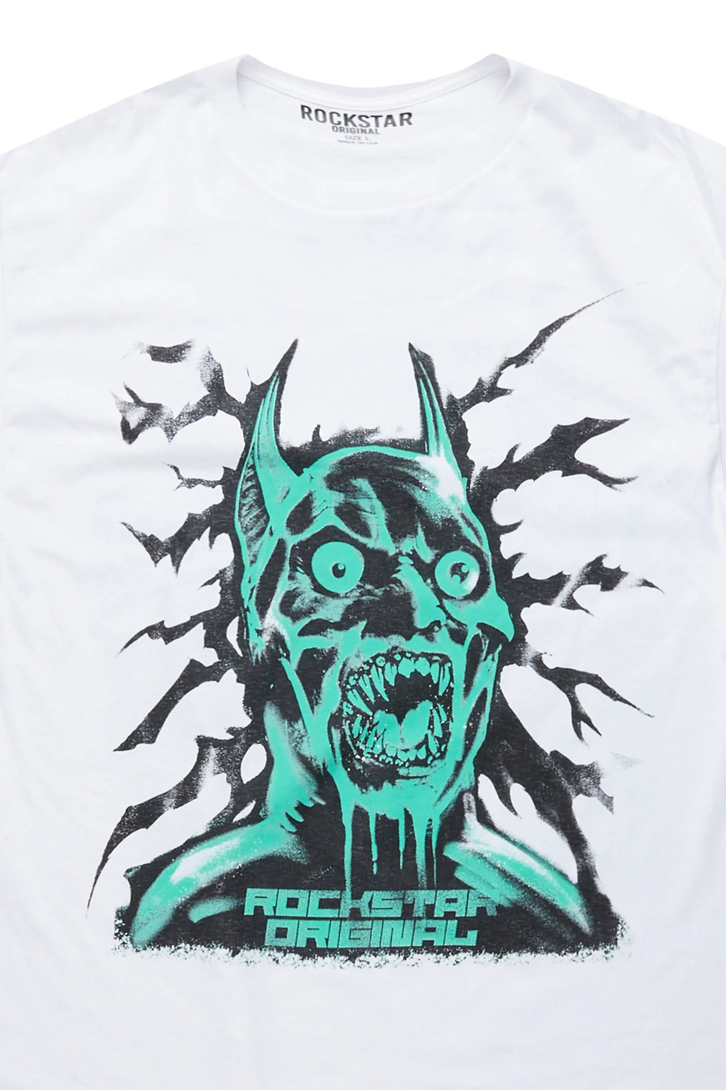 Scared White Graphic T-Shirt