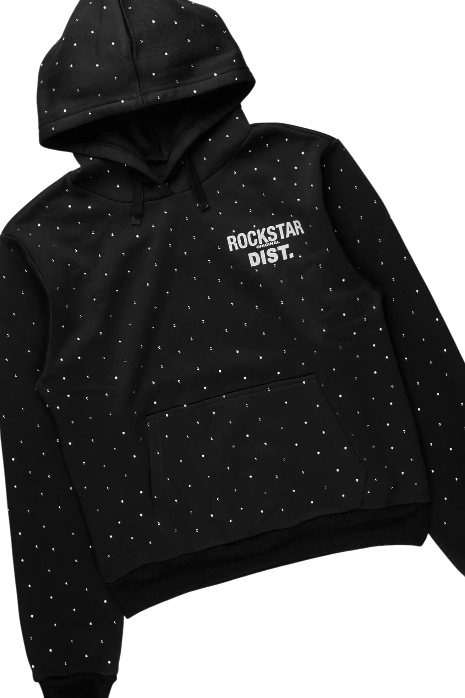 Shamoney Black Rhinestone Stacked Track Set