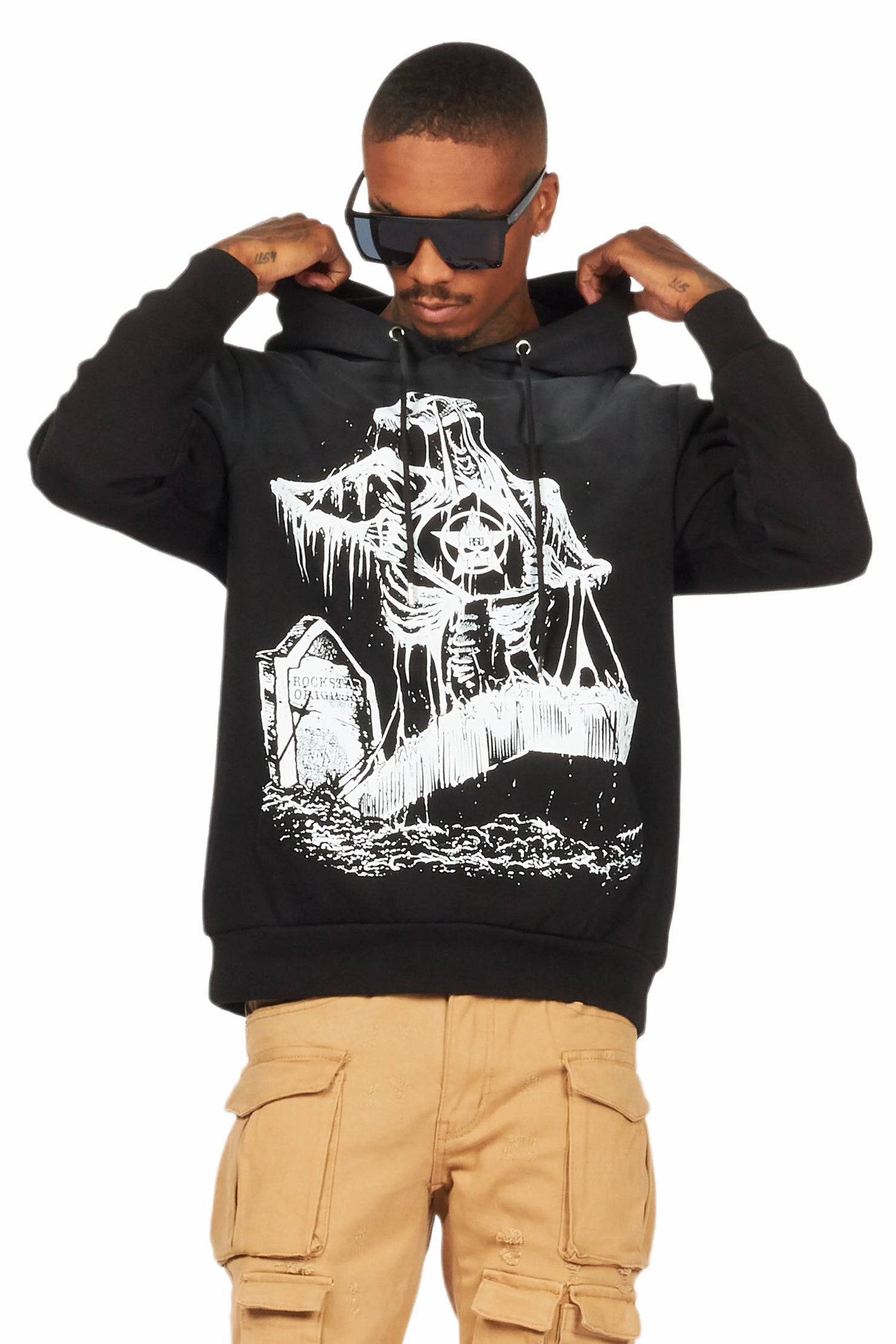 Brookwood Black Graphic Hoodie