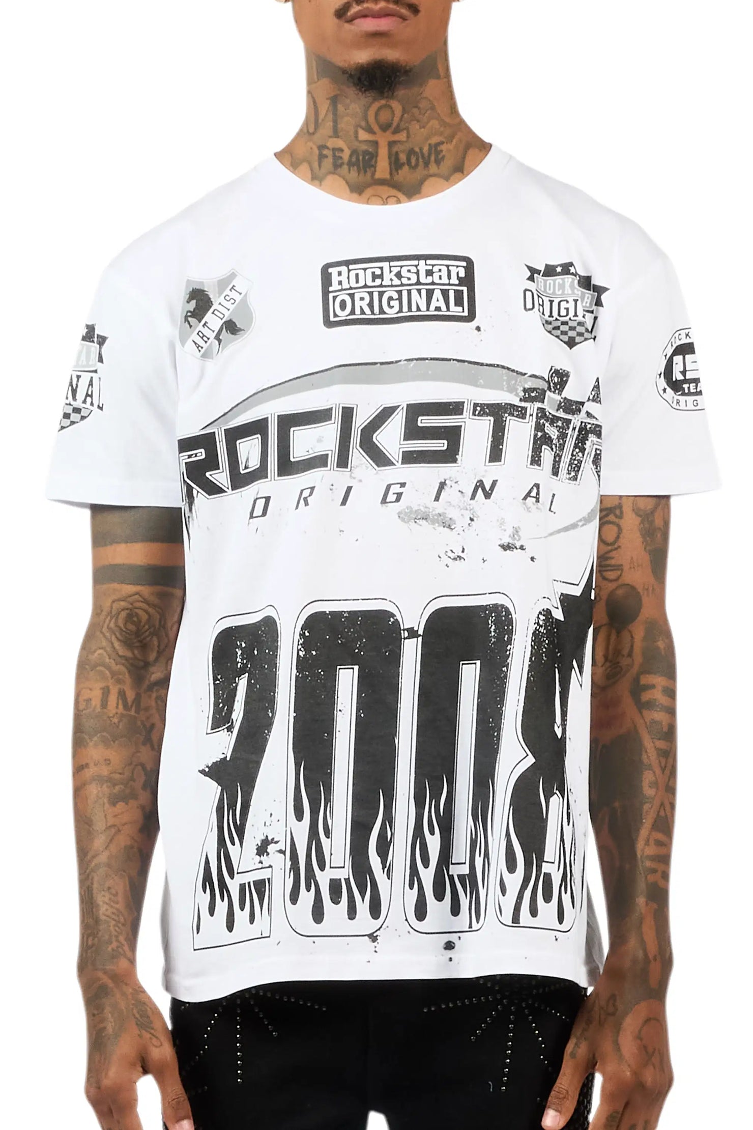 Amos 2.0 White/Black Graphic T-Shirt