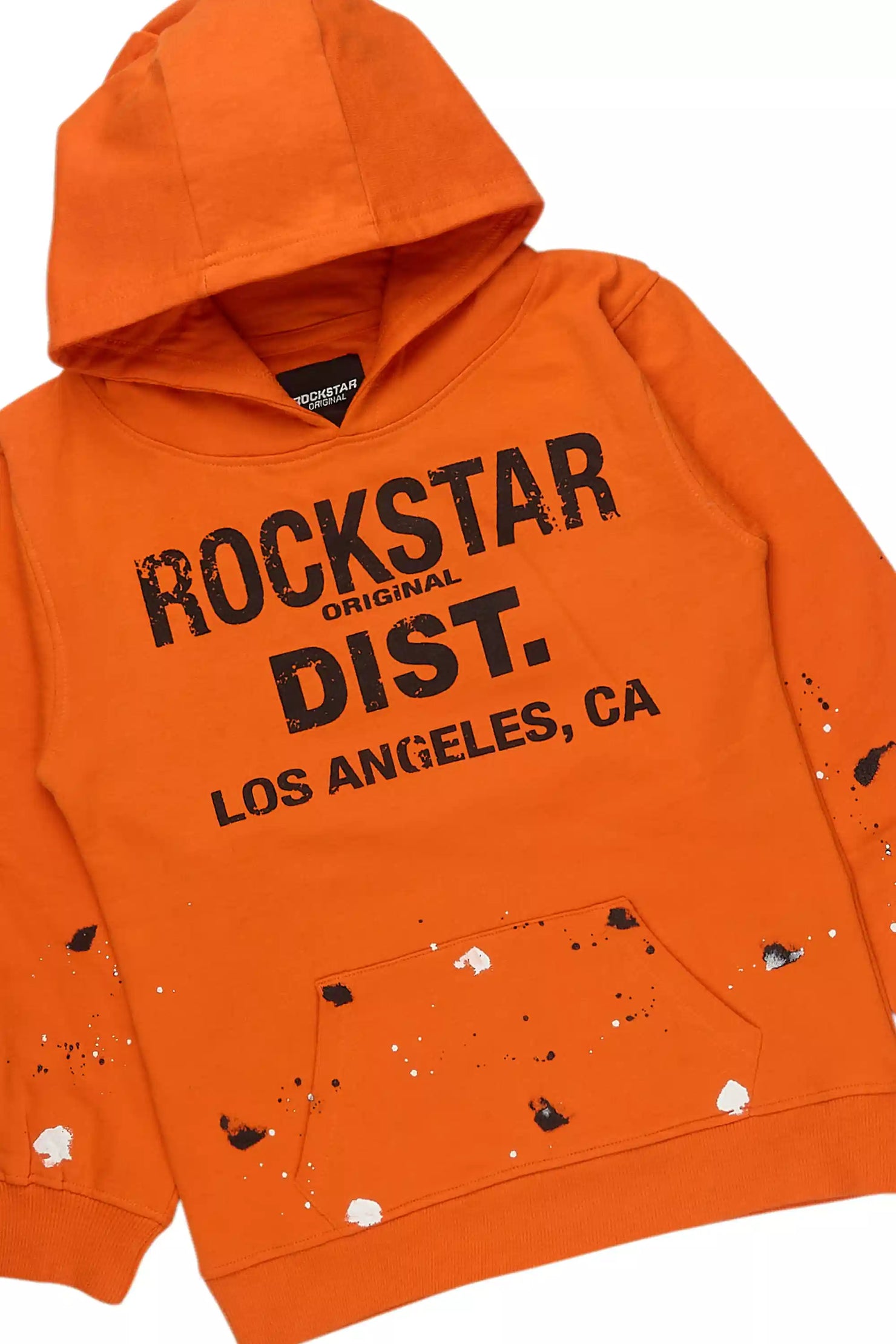 Boys Scottie Orange/Black Stacked Flare Track Set