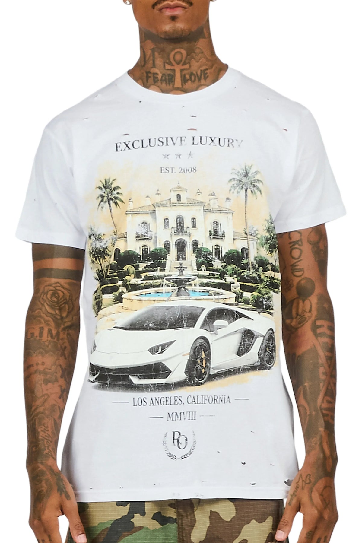 Kael White Oversized Graphic T-Shirt