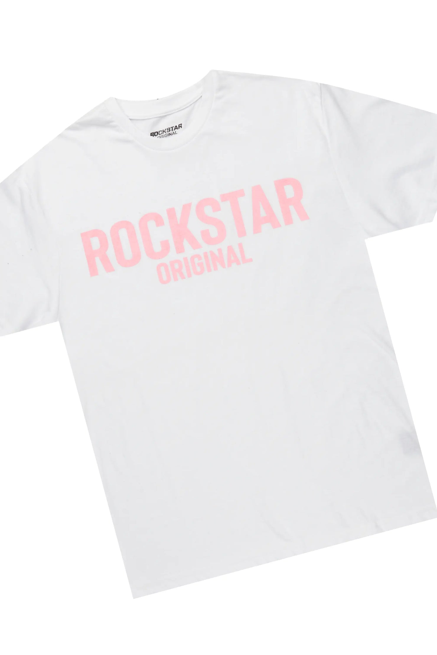 Viviane White/Pink T-Shirt Short Set