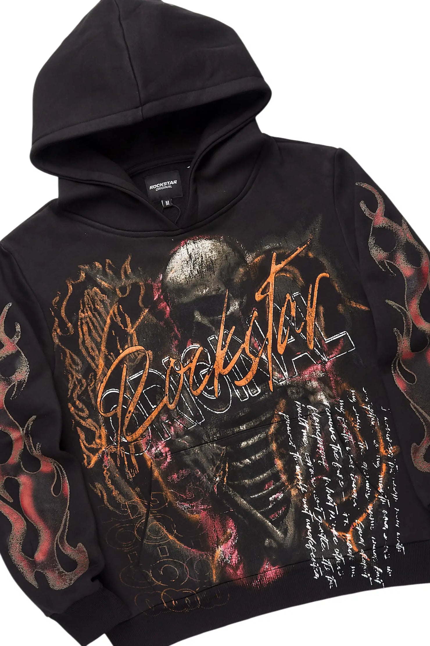 Scipt Black/Multi Hoodie/Super Stacked Track Set