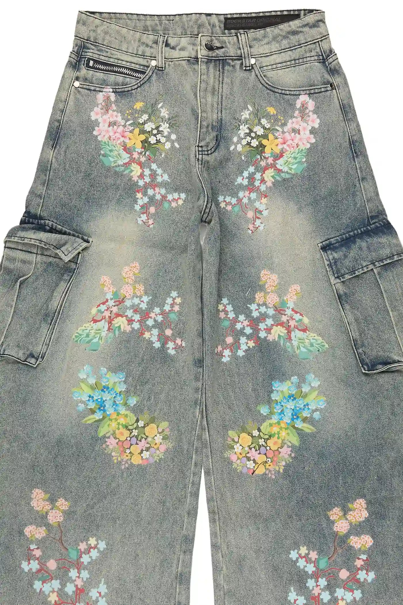 Zionte Light Blue Barrel Fit Jean