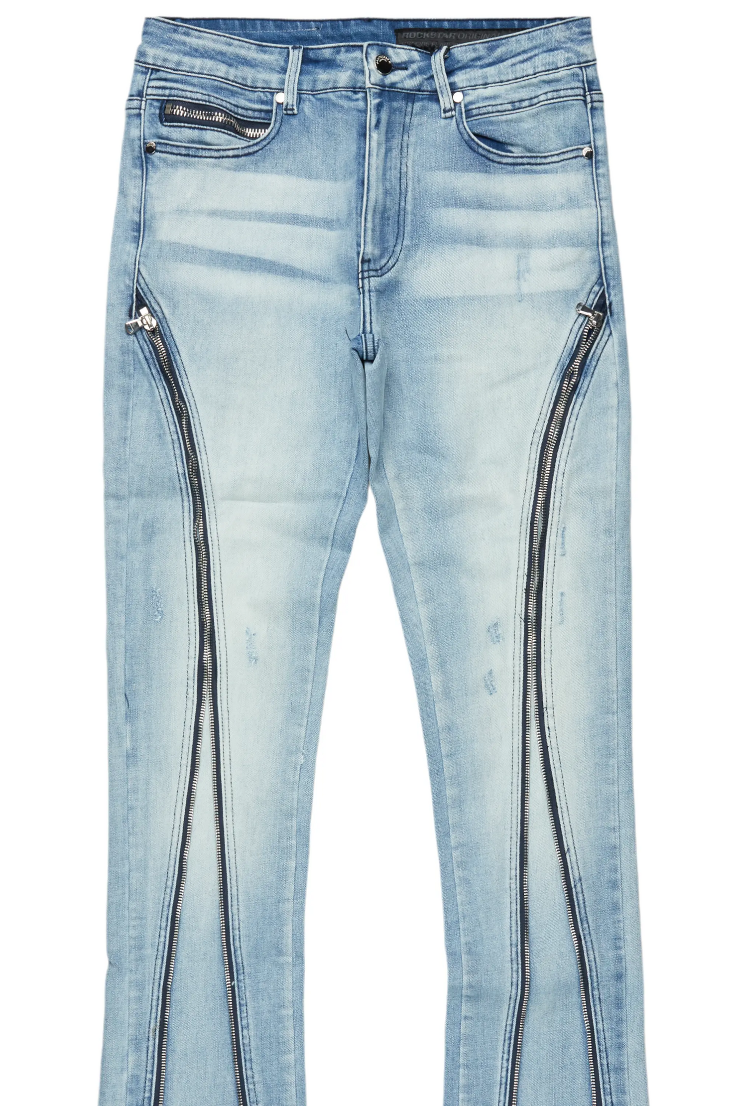 Rani Blue Stacked Flare Jean