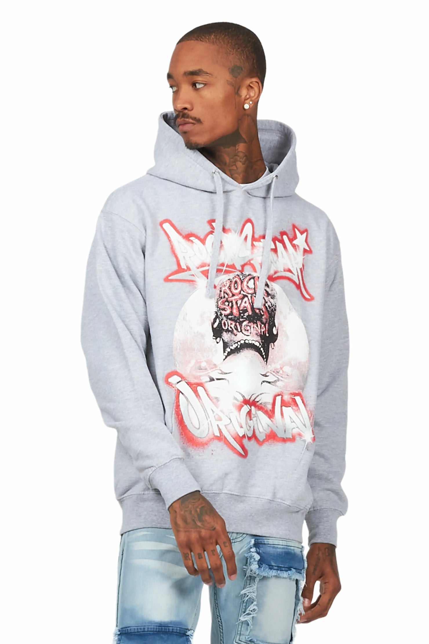 Euclid Heather Grey Graphic Hoodie