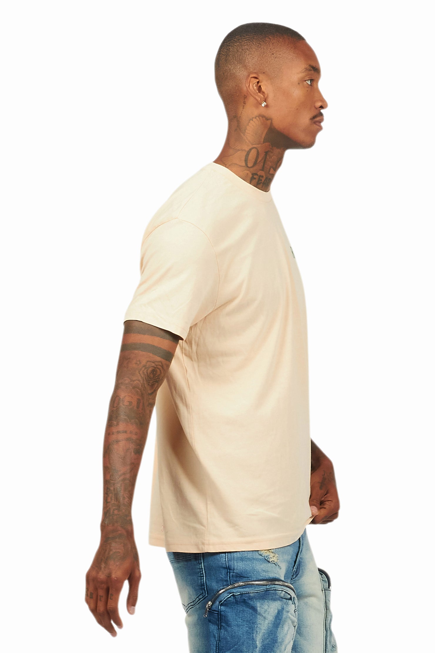 Lake Vintage Sand/Green Graphic T-Shirt