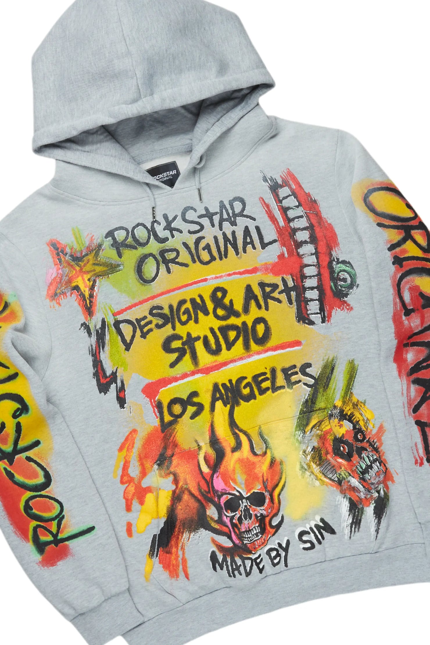 Soweto Heather Grey Super Stacked Hoodie Track Set