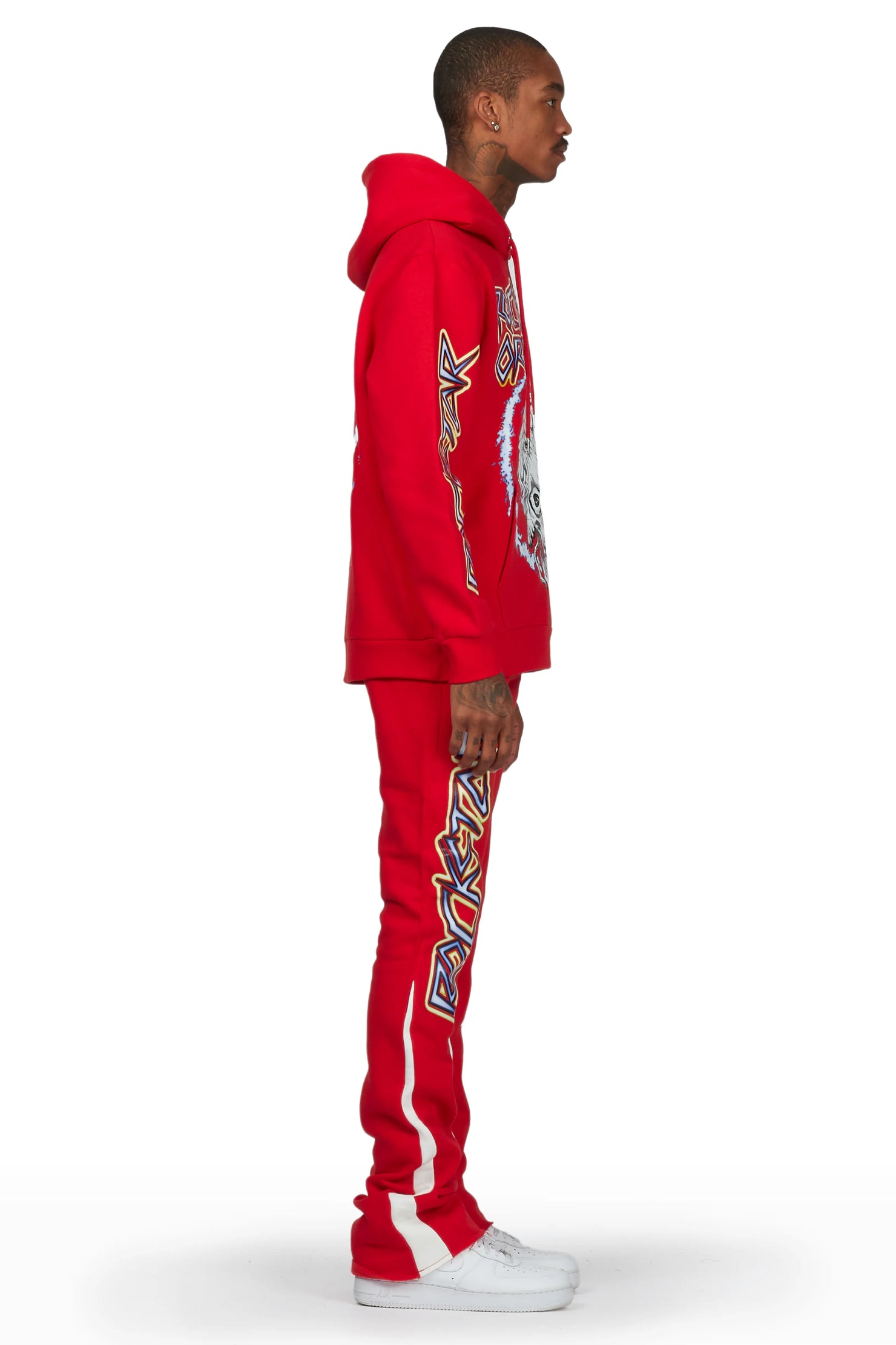 Cruz Red/White Stacked Flare Track Set