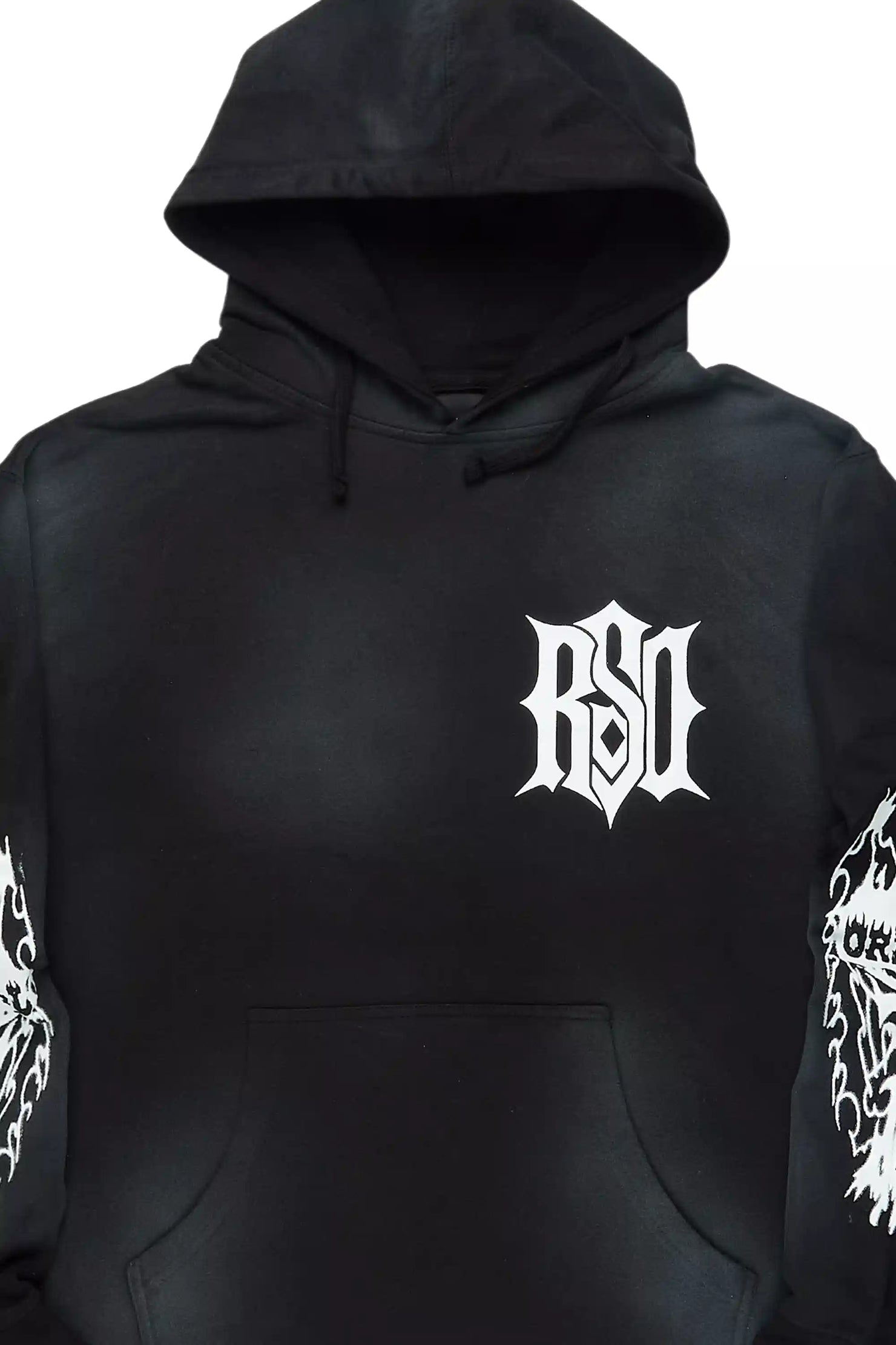 Lyrex Black/White Graphic Hoodie