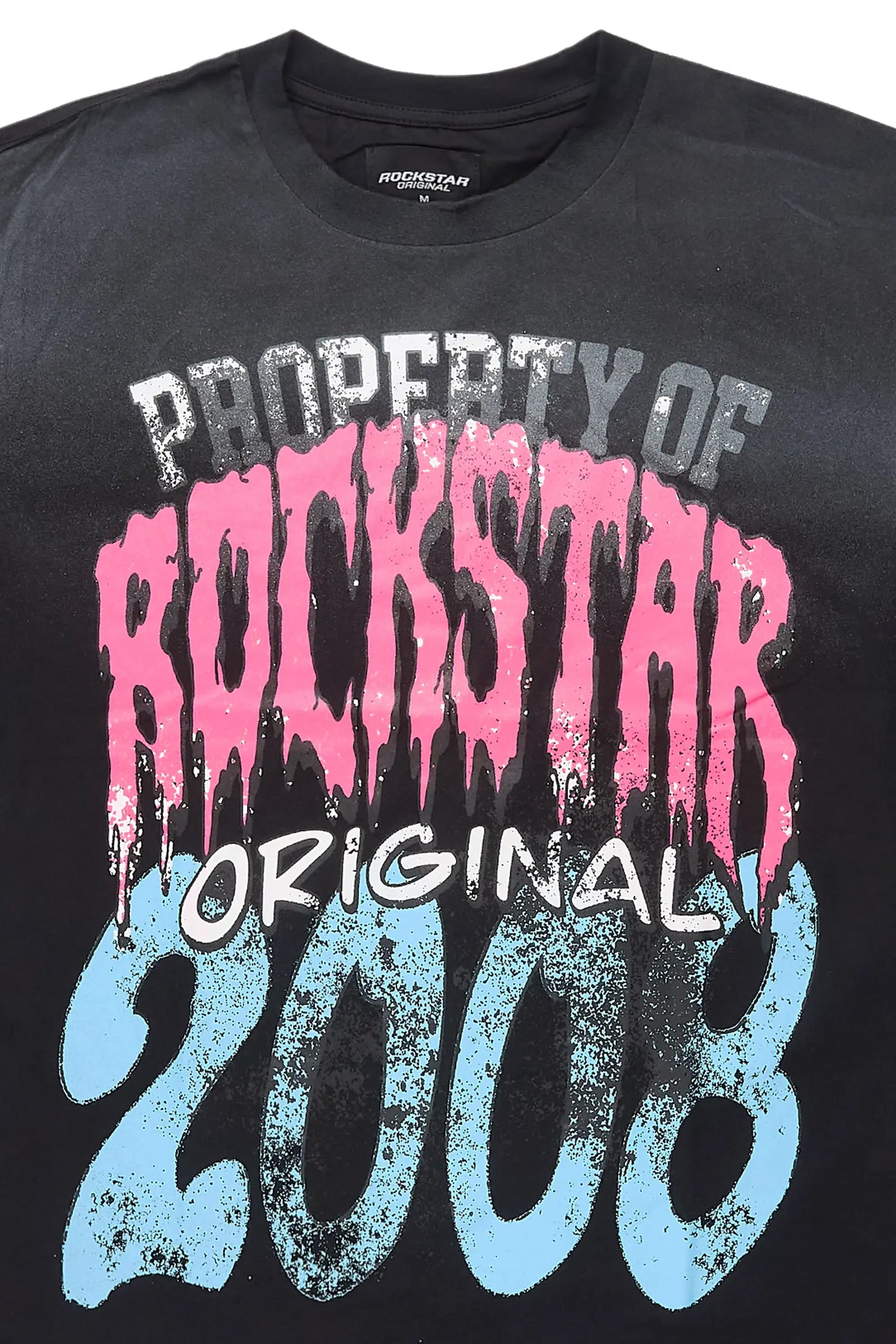 Raezion Black Oversized Graphic T-Shirt