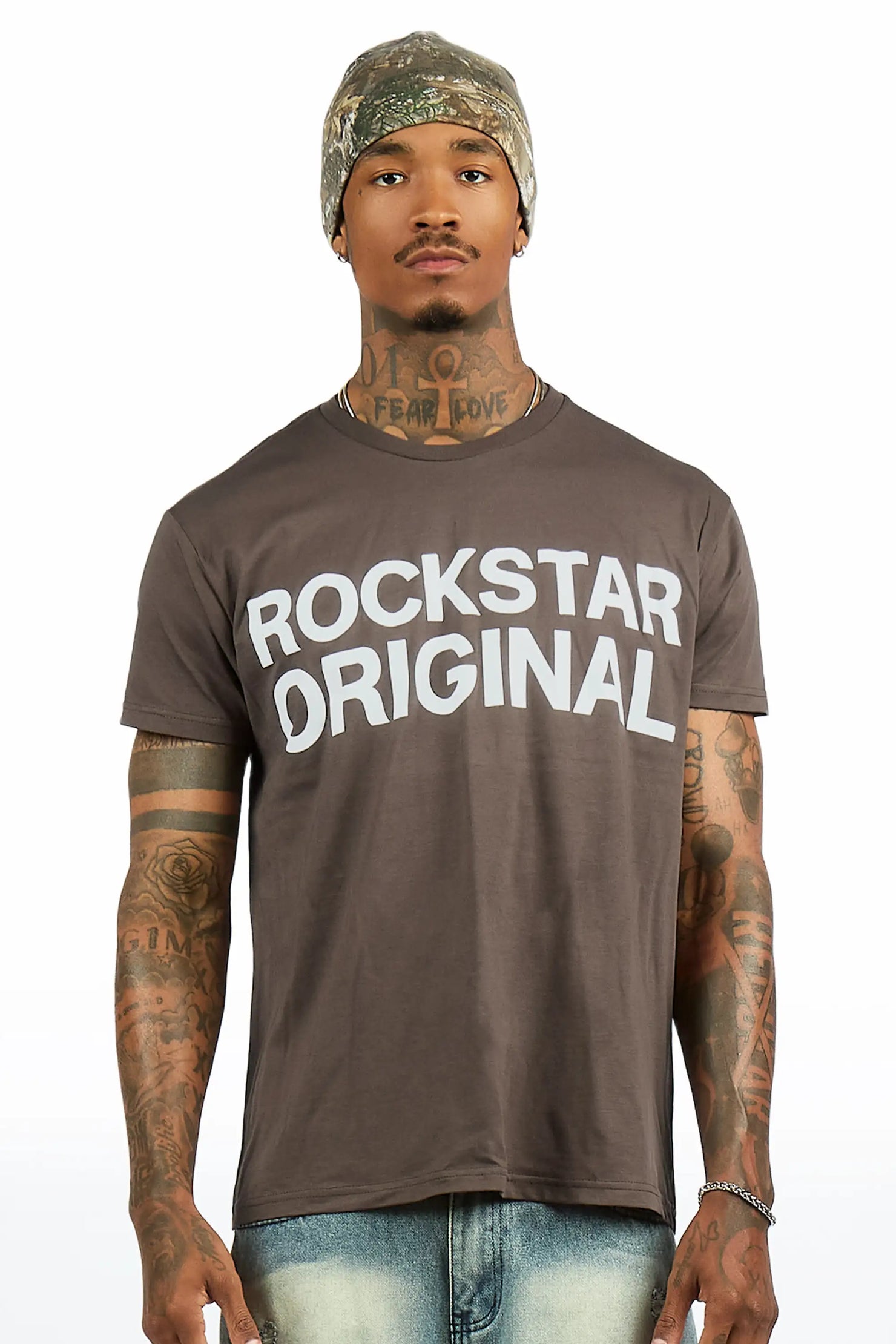 Keeth Charcoal Oversized Graphic T-Shirt
