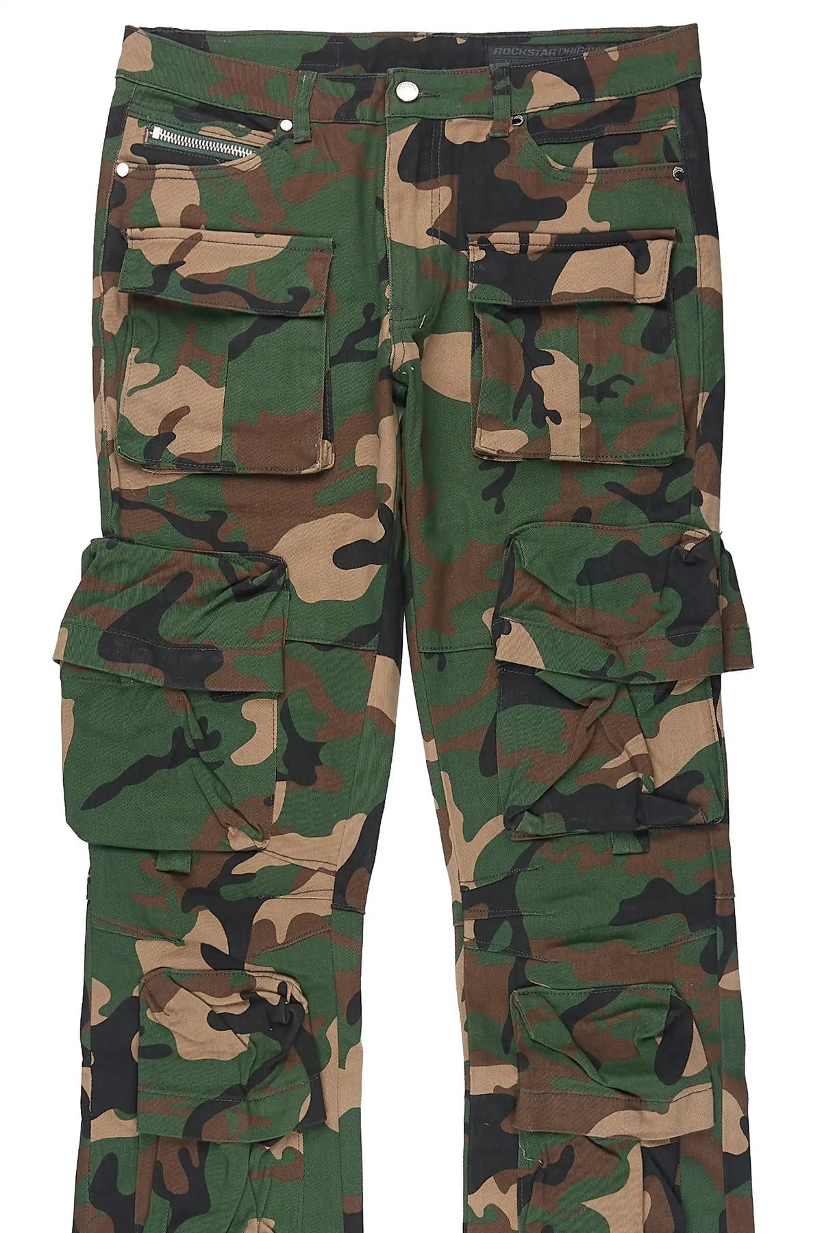 Shepard Camo Cargo Stacked Flare Jean