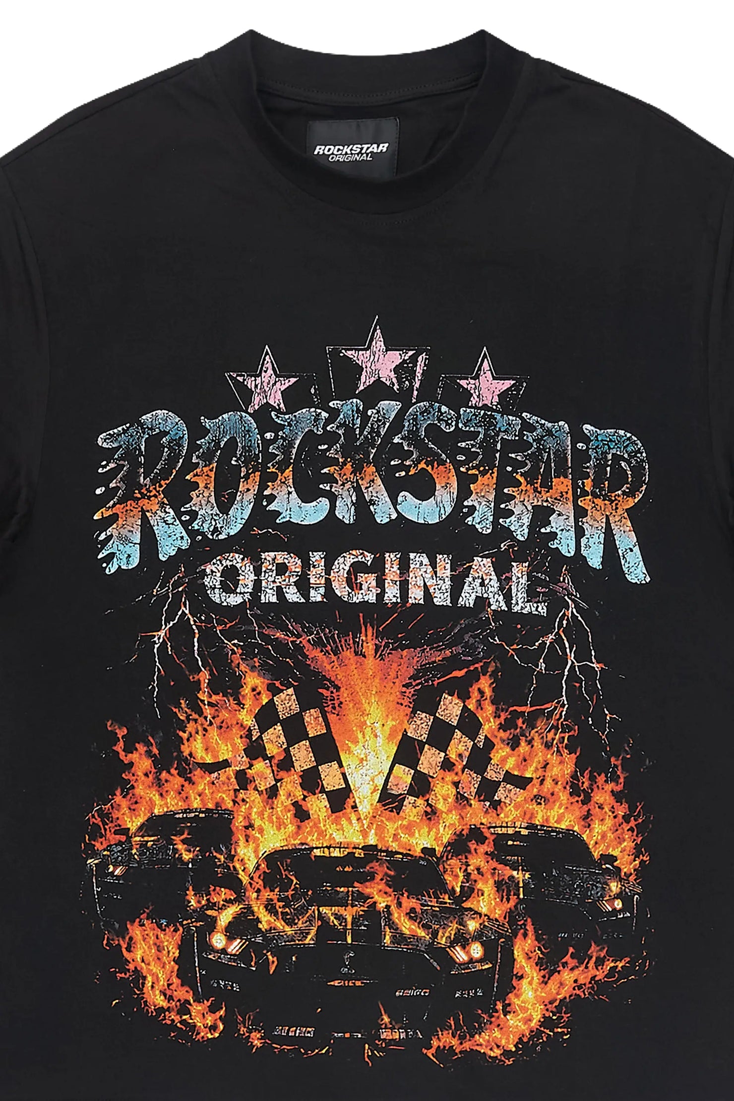 Boys Clash Black Graphic T-Shirt